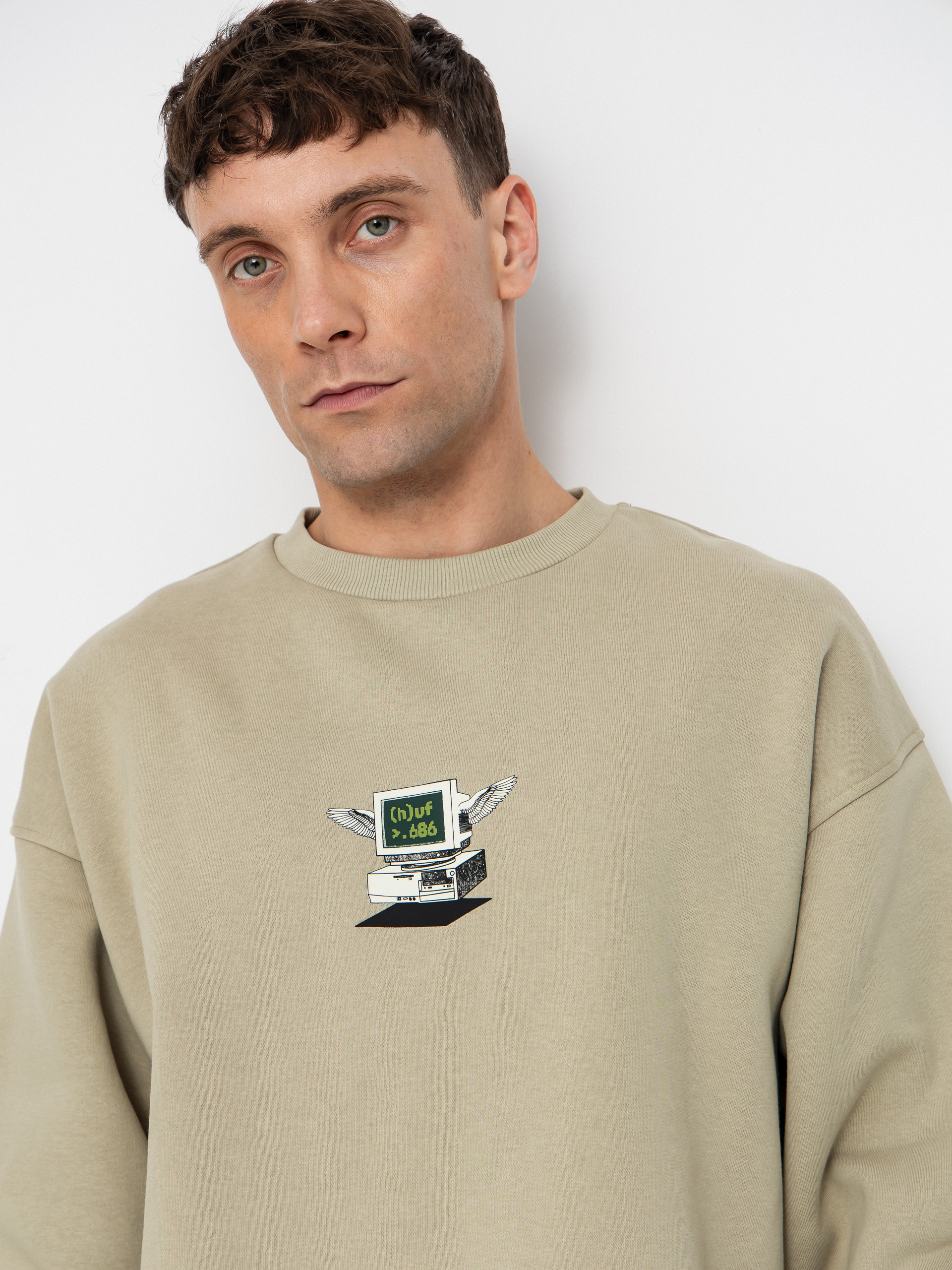 Pánska Termomikina  686 X Huf Premium Heavyweight Crew (huf elm)