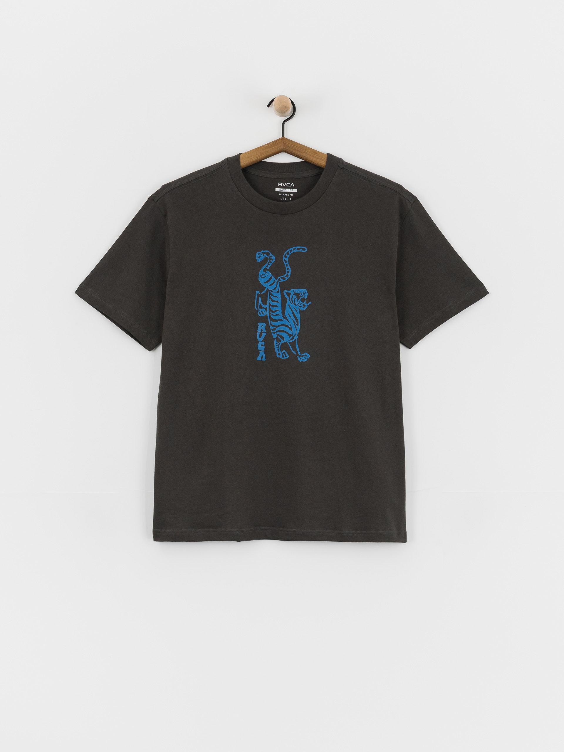 Tričko RVCA Balance Tiger (pirate black)