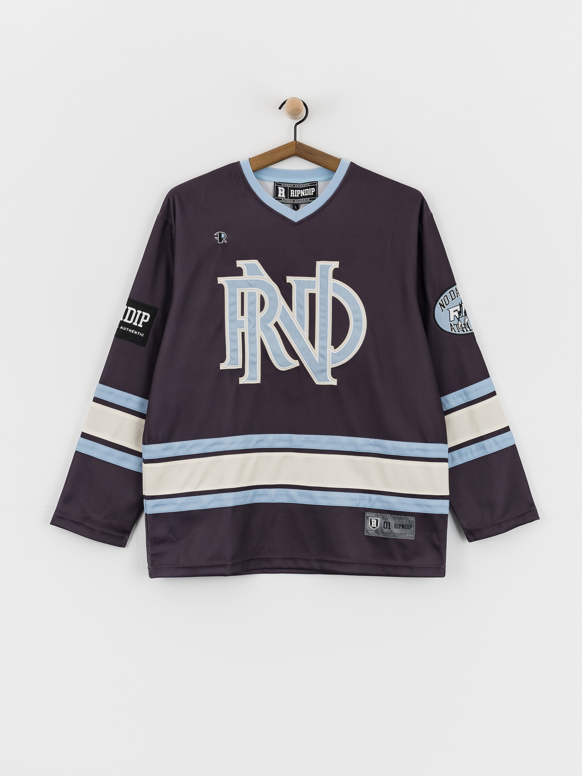 Tričko RipNDip No Days Off Hockey Jersey (plum)