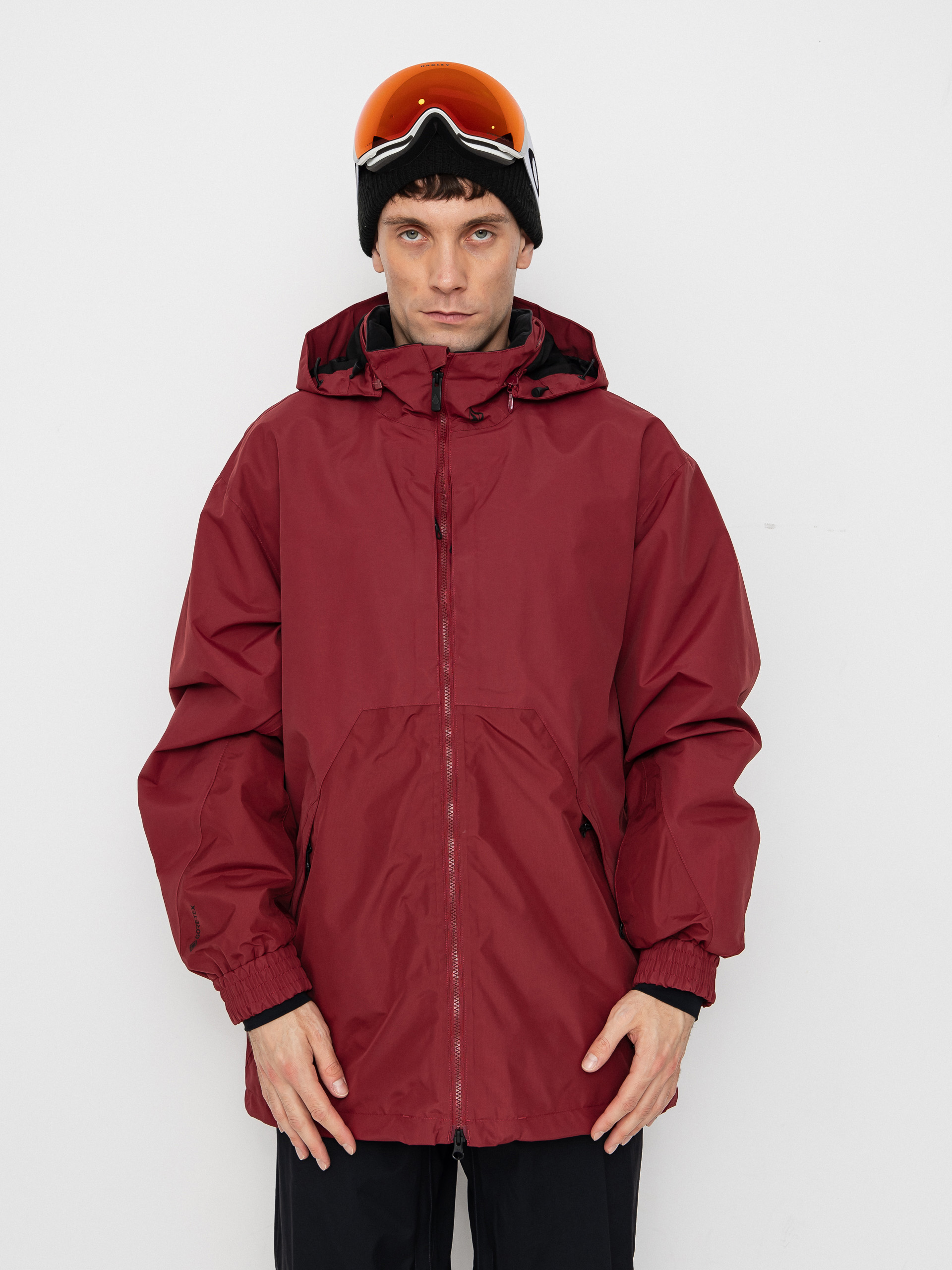 Snowboardovu00e1 bunda Volcom Longo Gore Tex (burnt red)