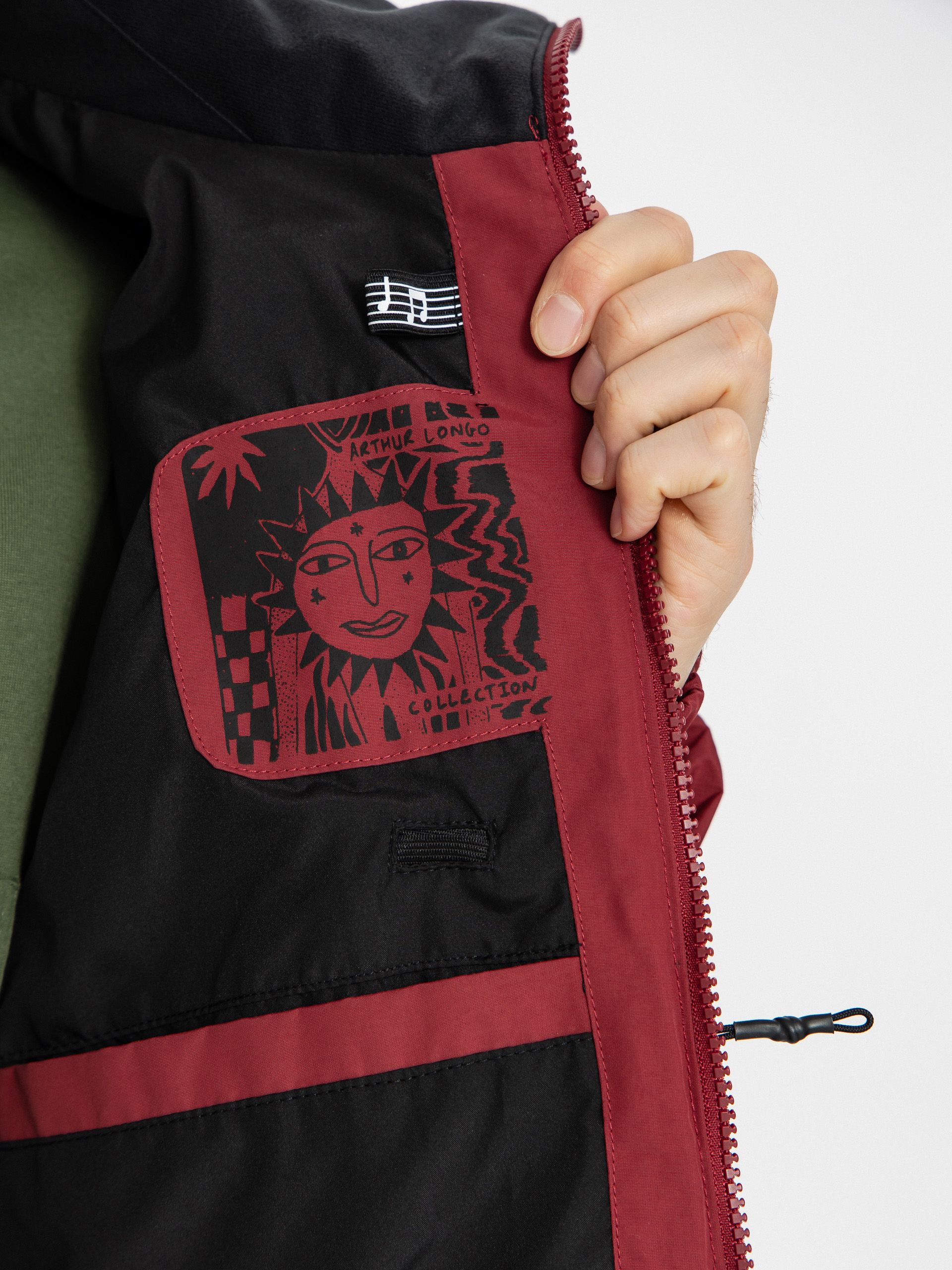 Pánska Snowboardová bunda Volcom Longo Gore Tex (burnt red)