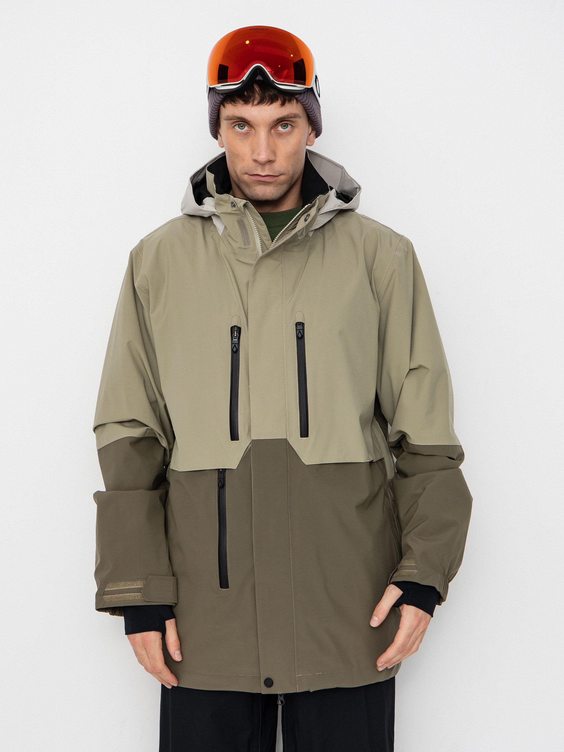 Snowboardová bunda Volcom Rnge Stretch 30K (moss green)