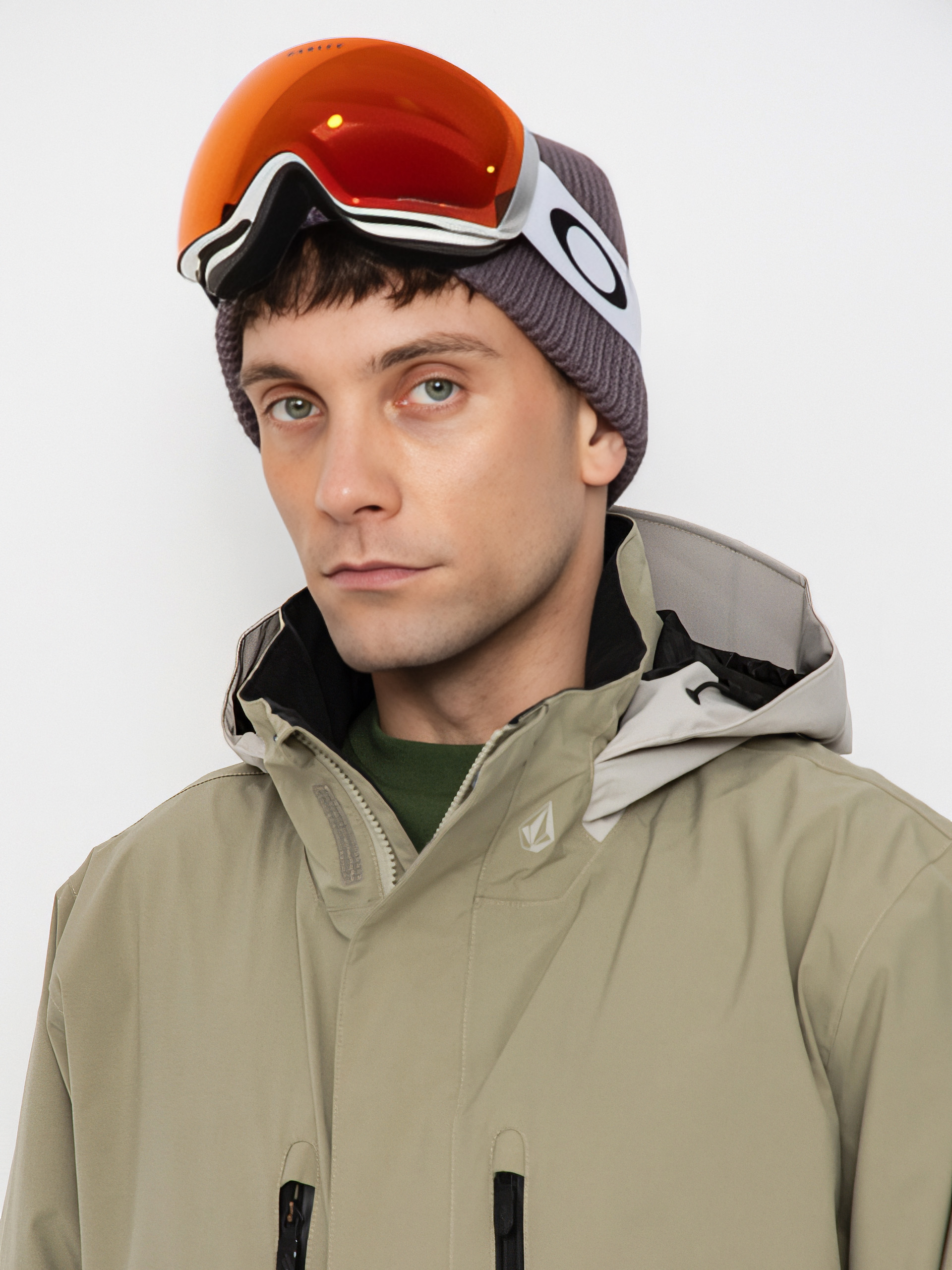 Pánska Snowboardová bunda Volcom Rnge Stretch 30K (moss green)