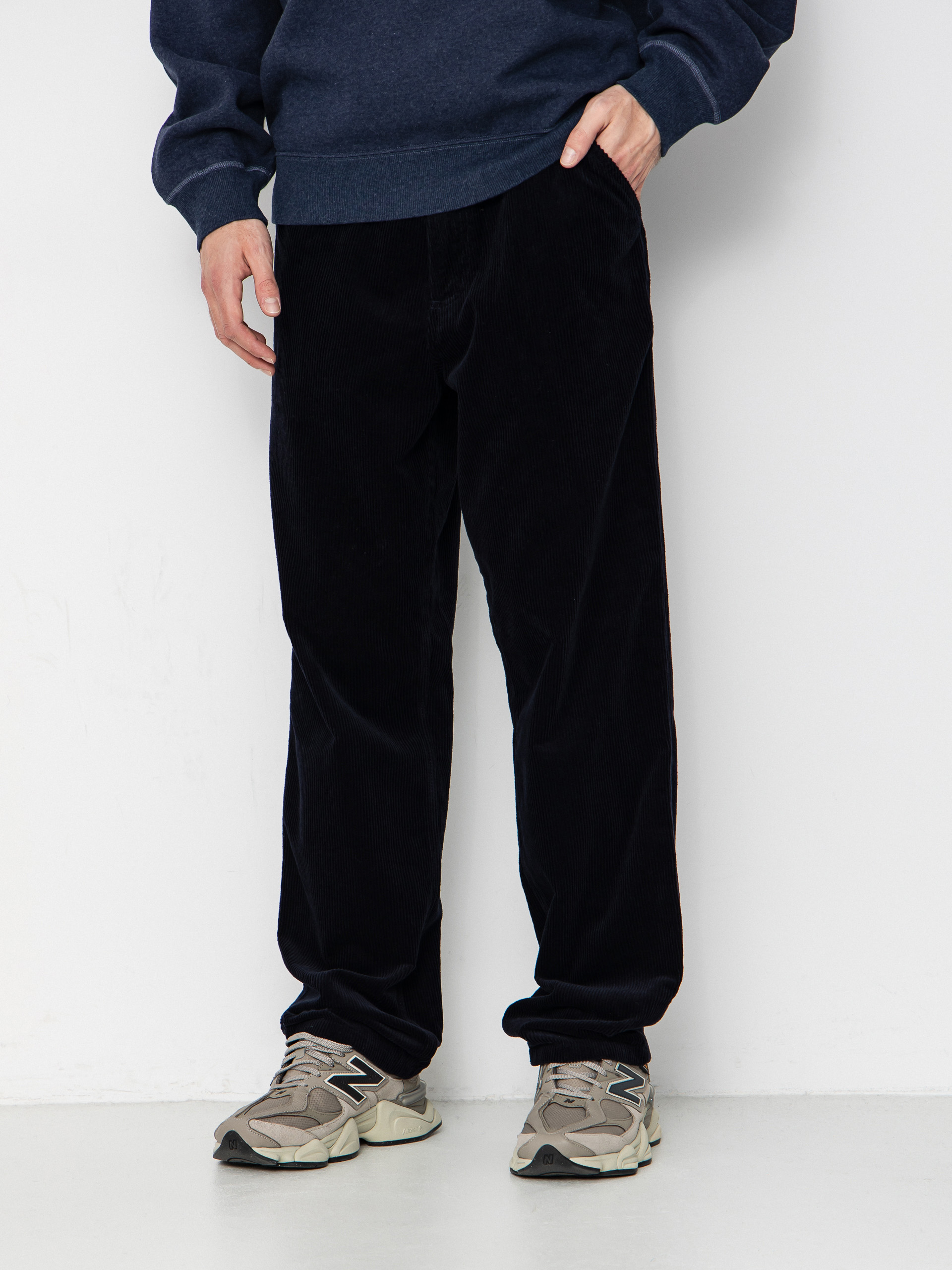 Nohavice Carhartt WIP Simple (dark navy/rinsed)