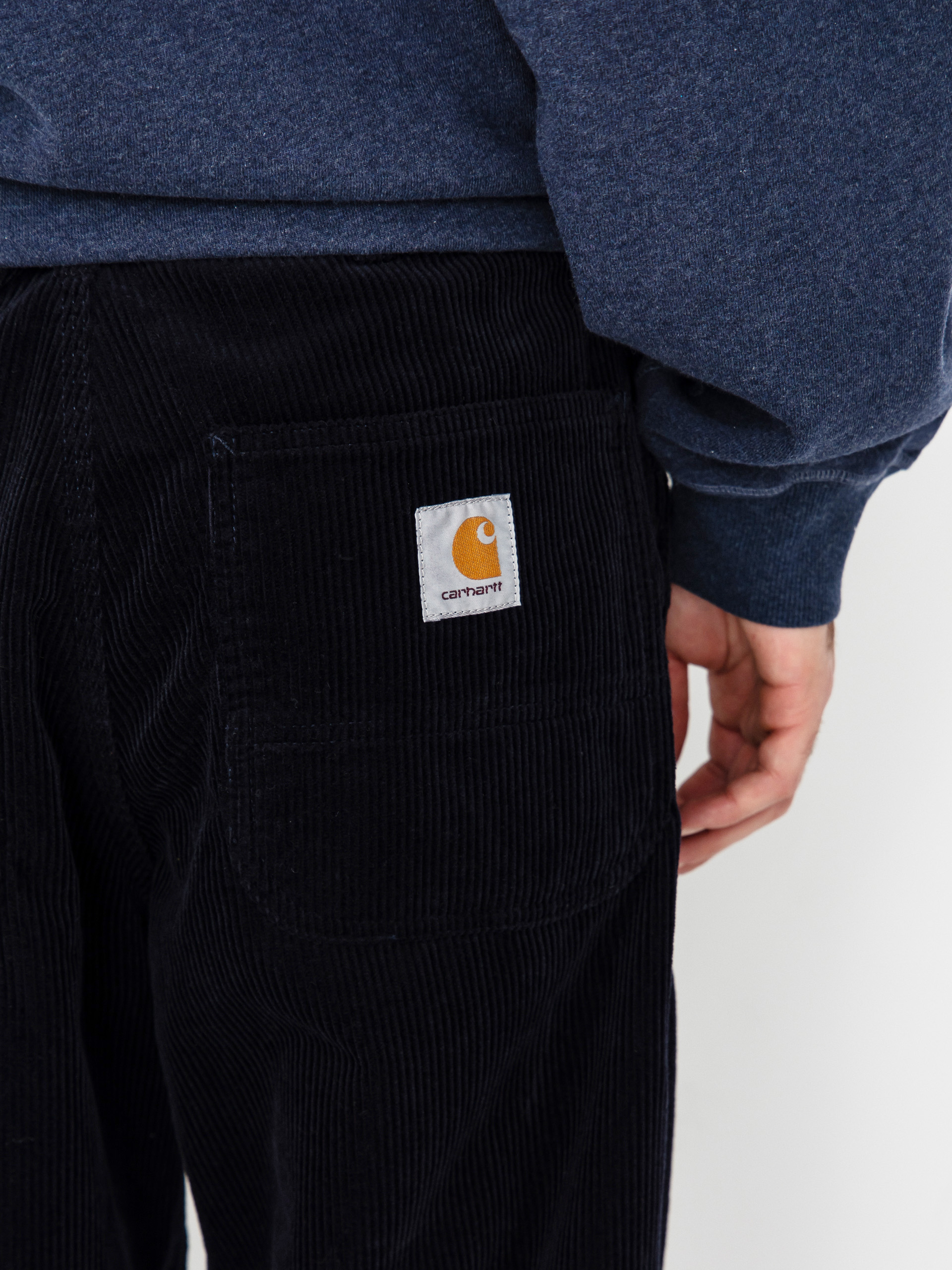 Nohavice Carhartt WIP Simple (dark navy/rinsed)