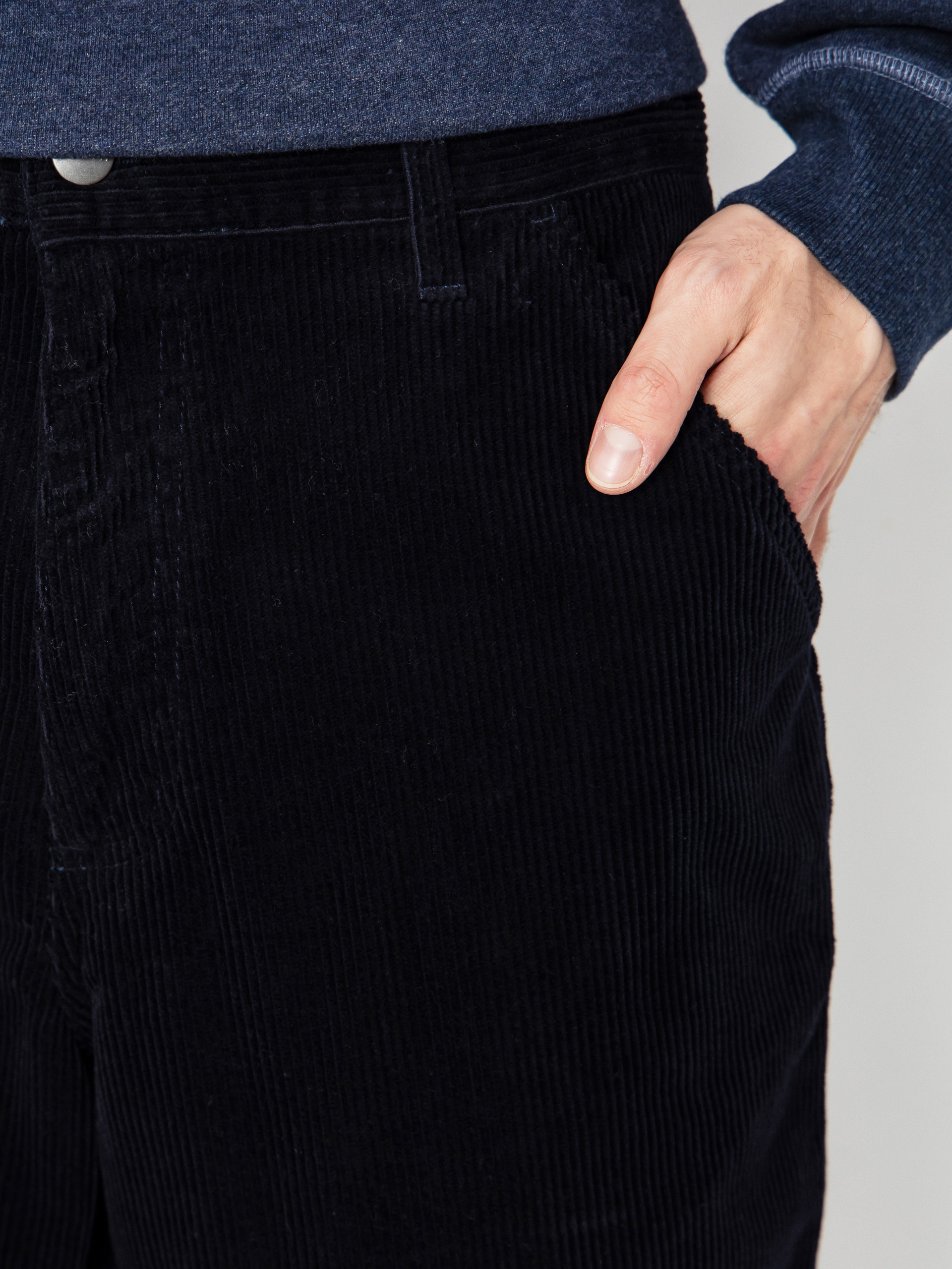 Nohavice Carhartt WIP Simple (dark navy/rinsed)