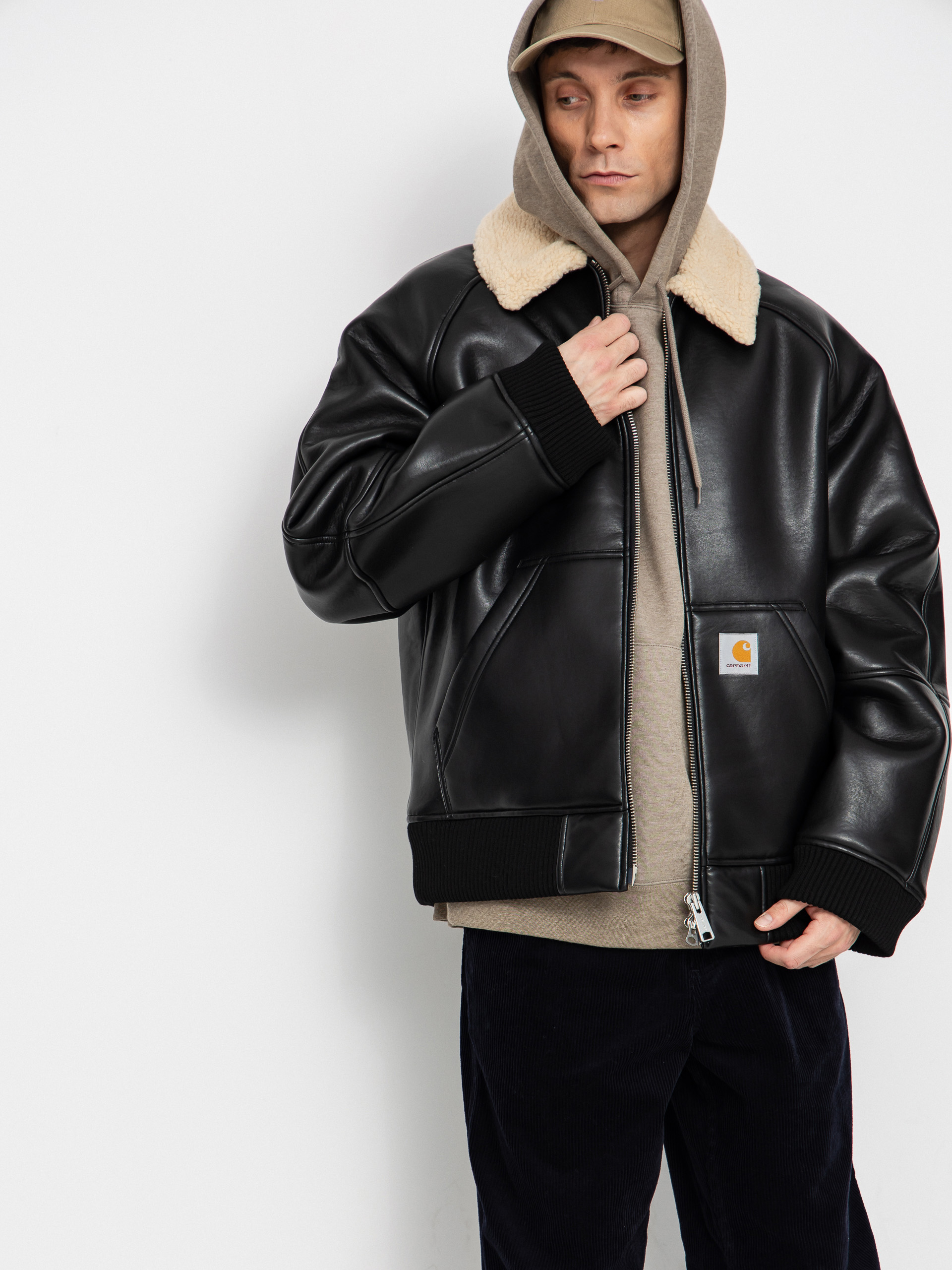 Bunda Carhartt WIP Shepton (black/natural)