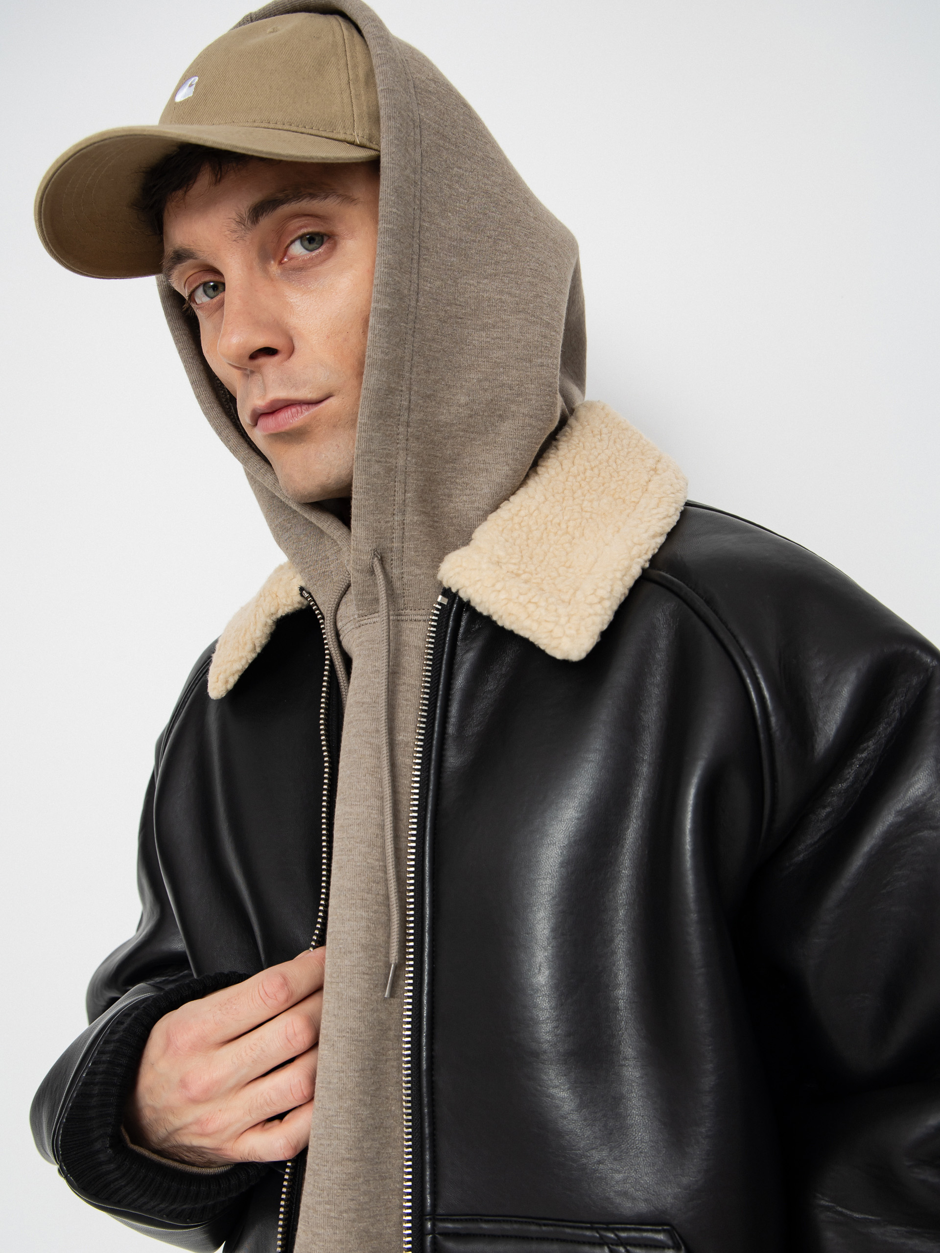 Bunda Carhartt WIP Shepton (black/natural)