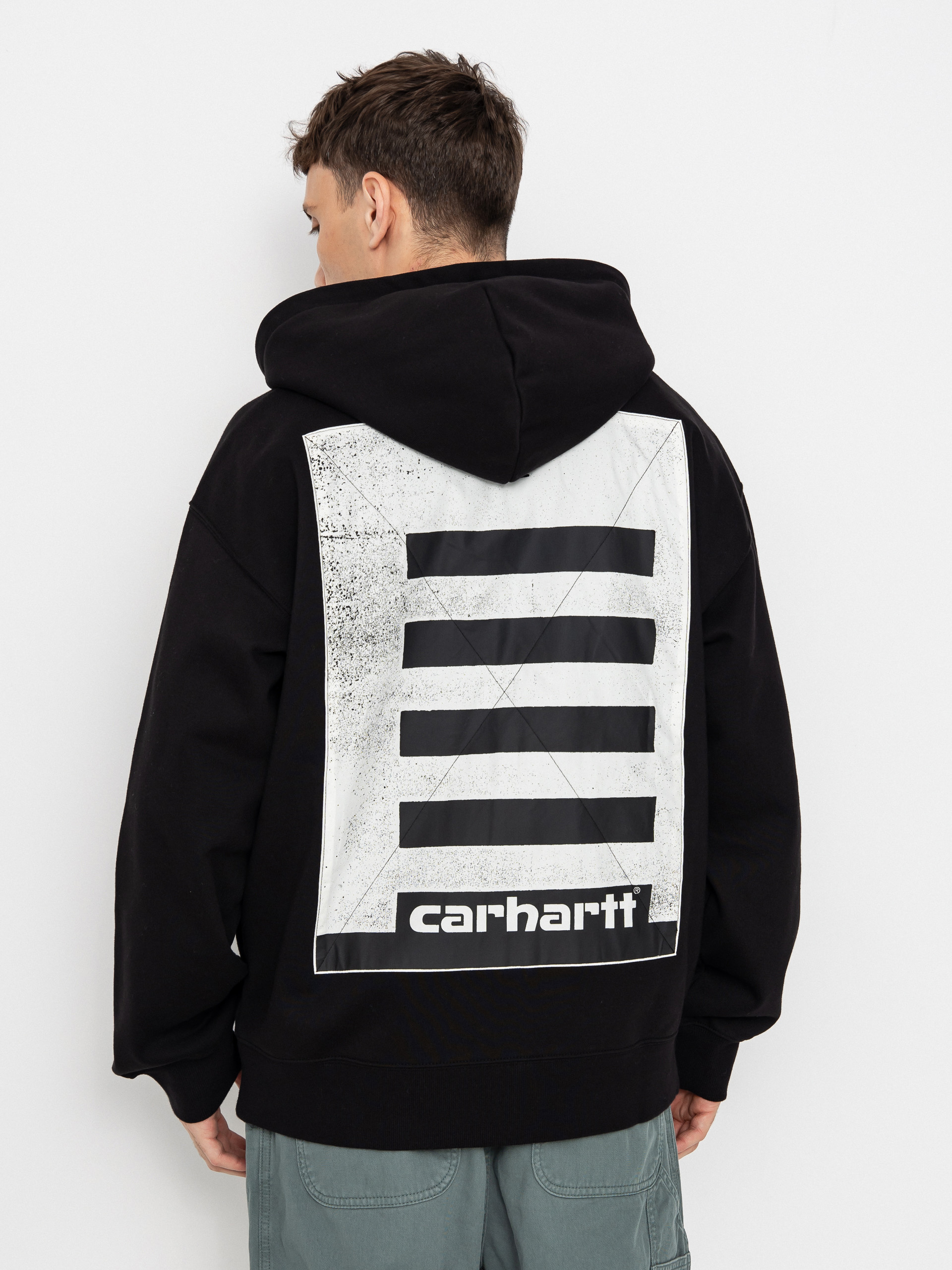 Mikina s kapucňou Carhartt WIP Archive Lines ZHD