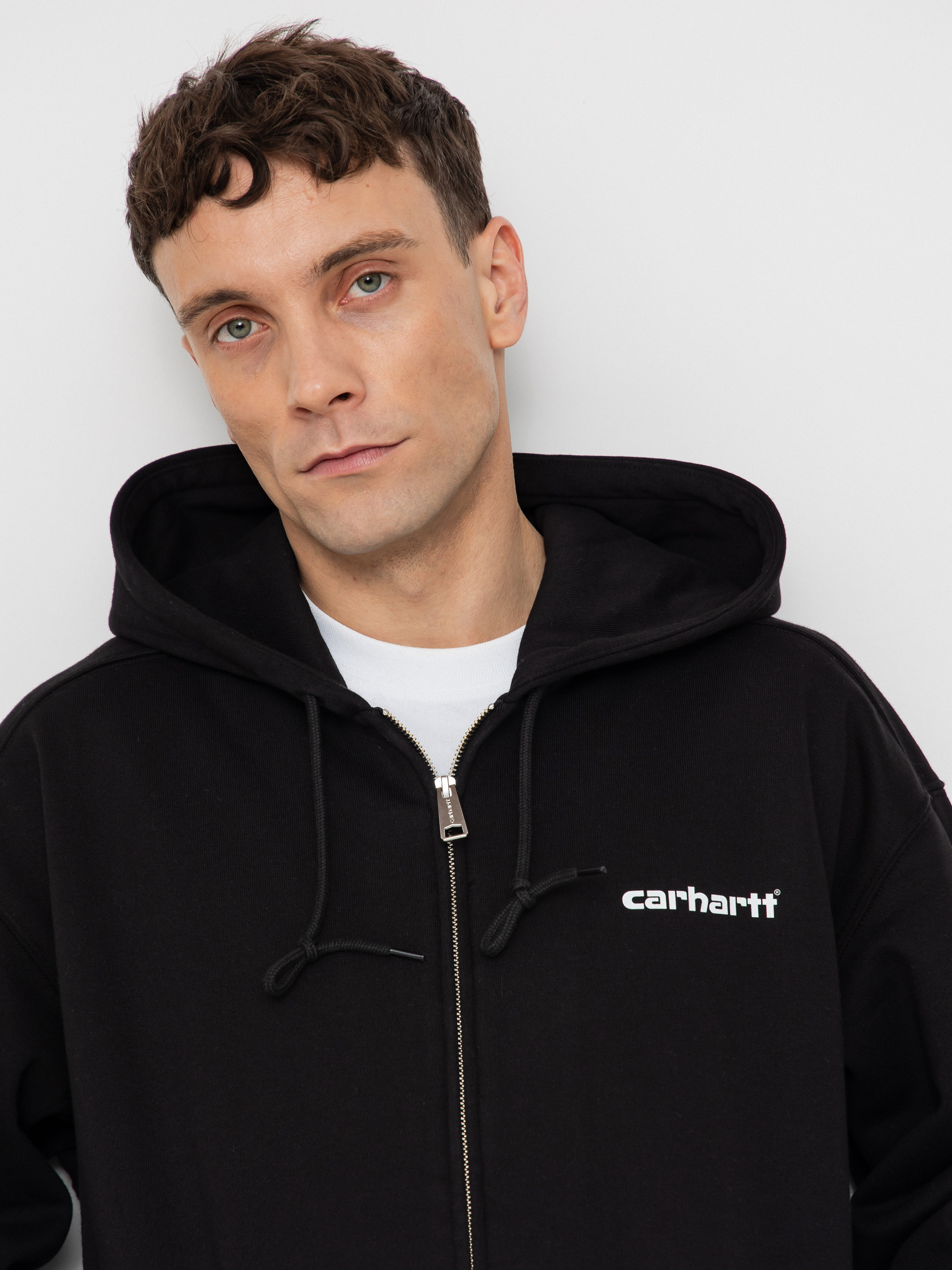 Mikina s kapucňou Carhartt WIP Archive Lines ZHD (black)