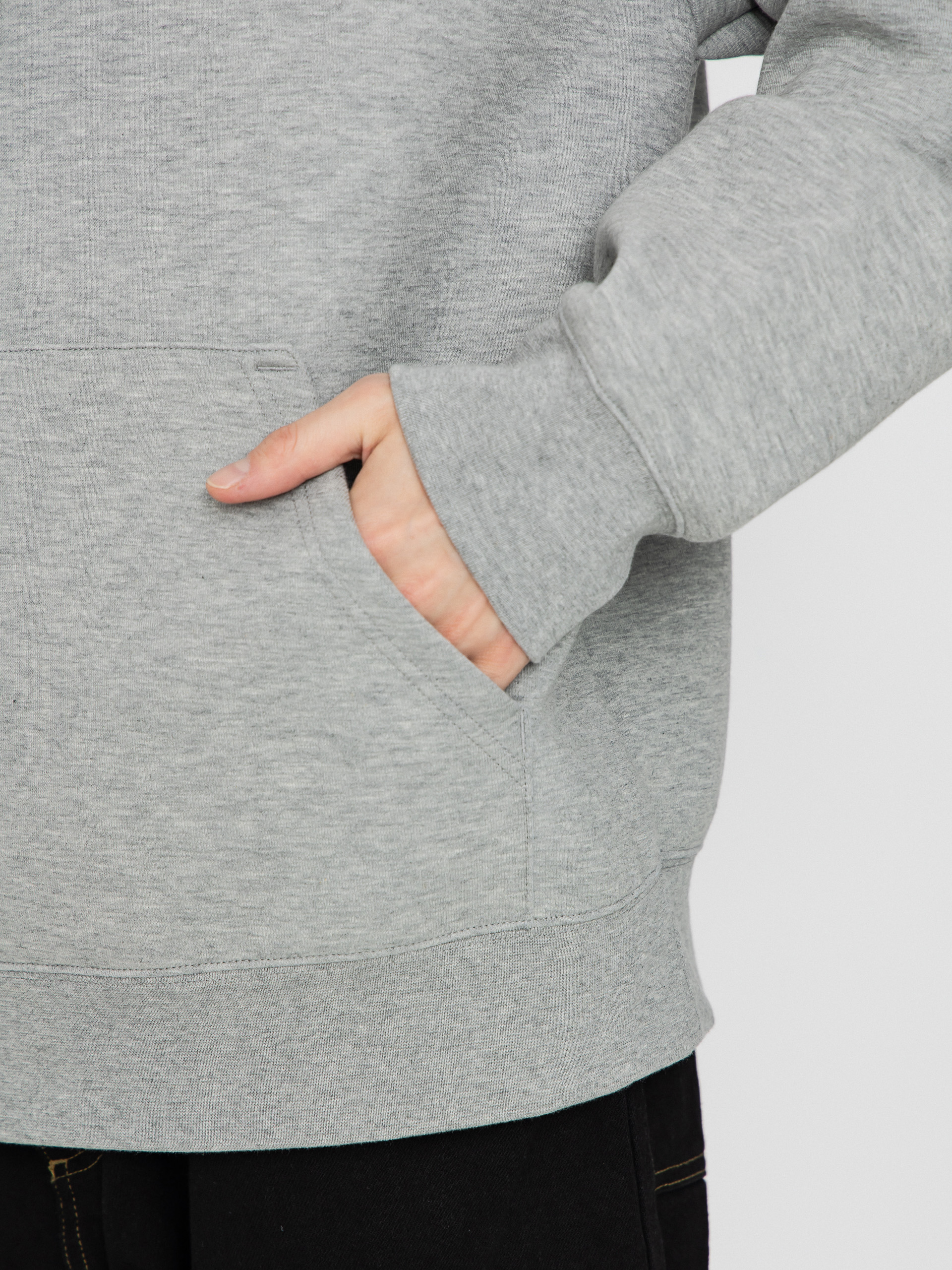 Mikina s kapucňou Carhartt WIP Alda HD (grey heather/white)