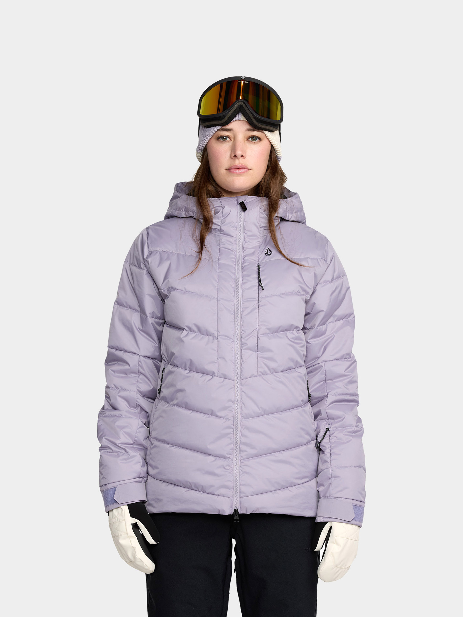 Snowboardová bunda Volcom Estes Puff Wmn (lavender aura)