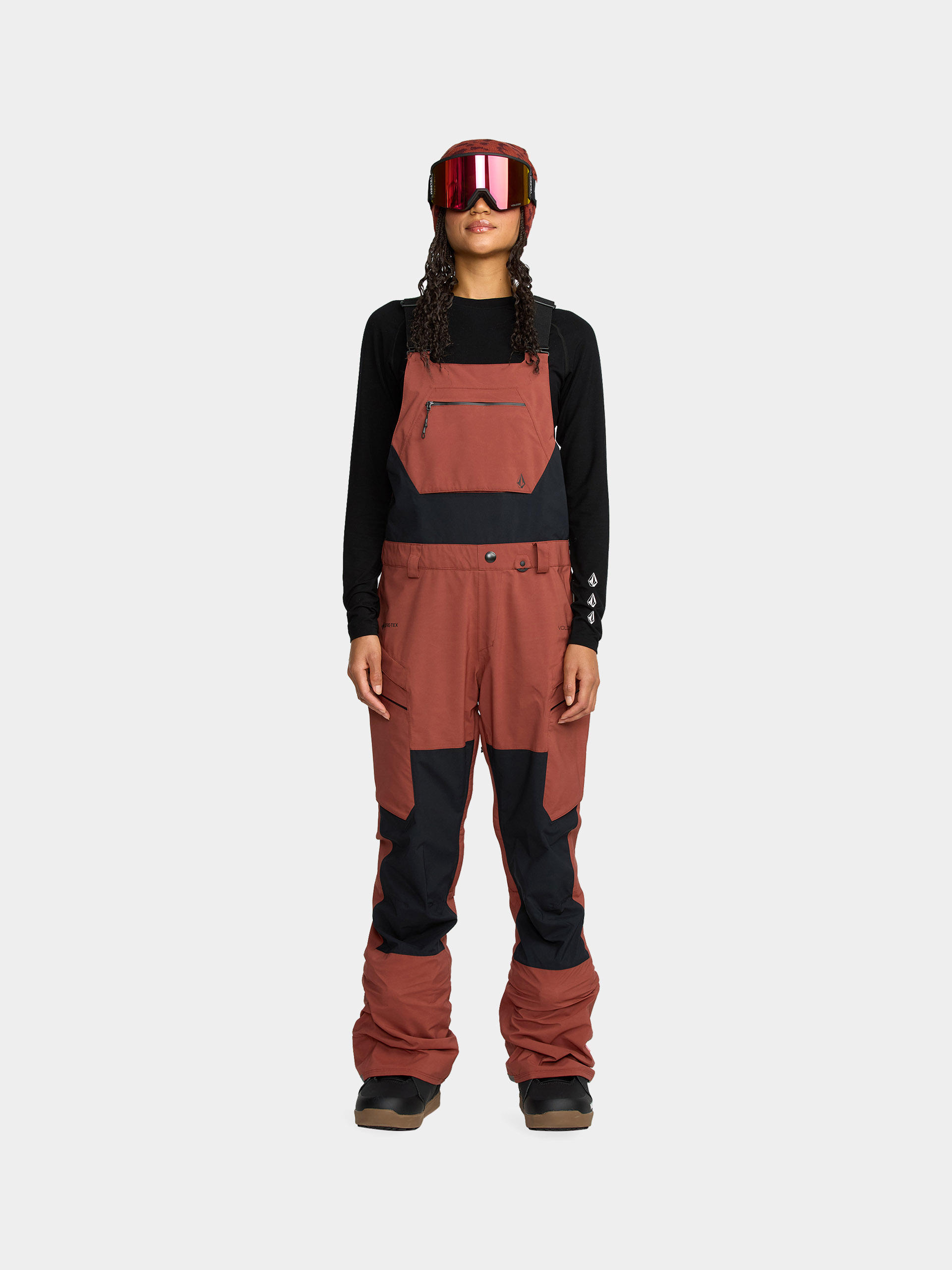 Snowboardové nohavice Volcom Ash Stretch Gore Bib Overall Wmn