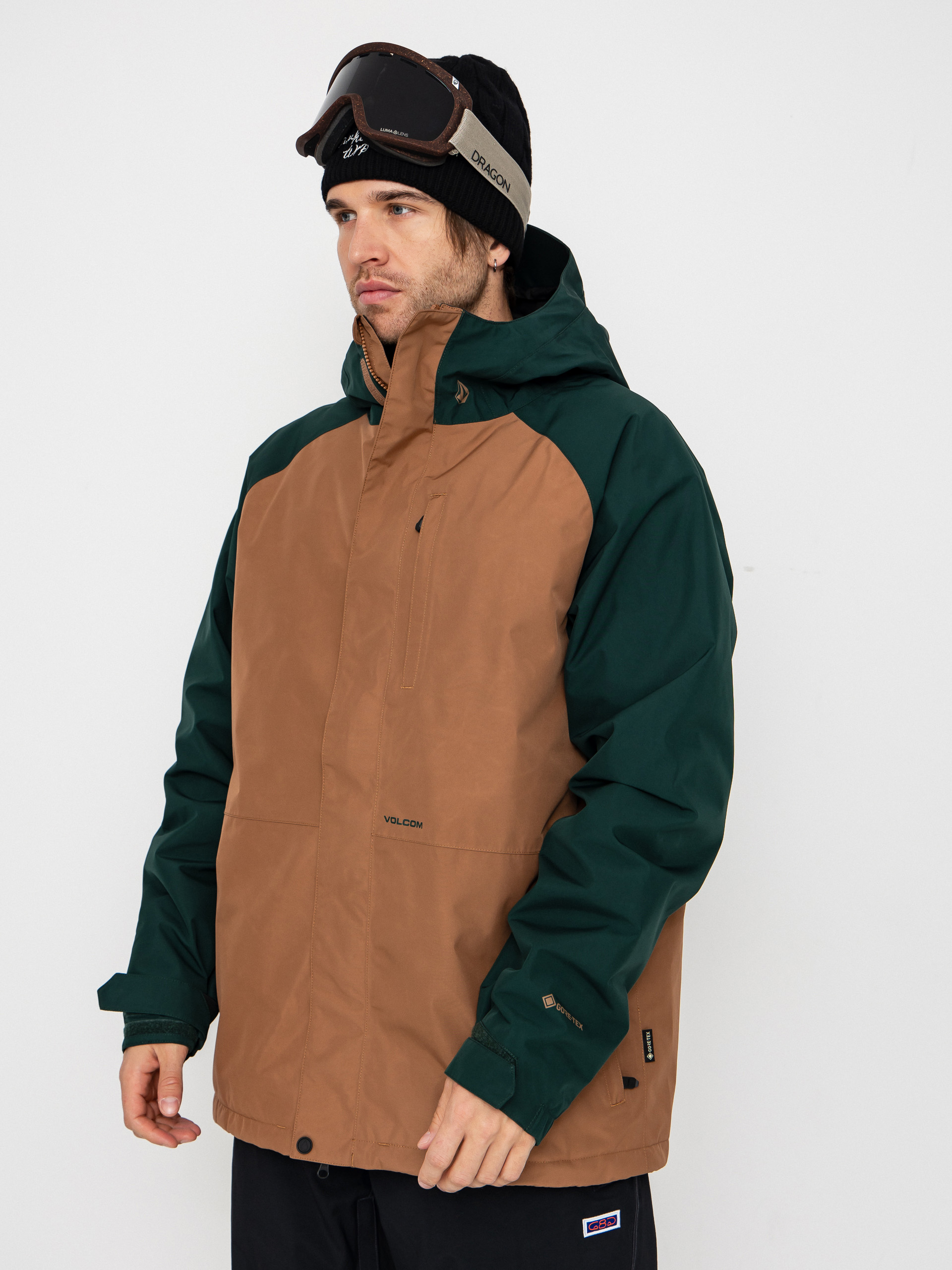 Pánska Snowboardová bunda Volcom Dua Ins Gore Tex (terra brown)