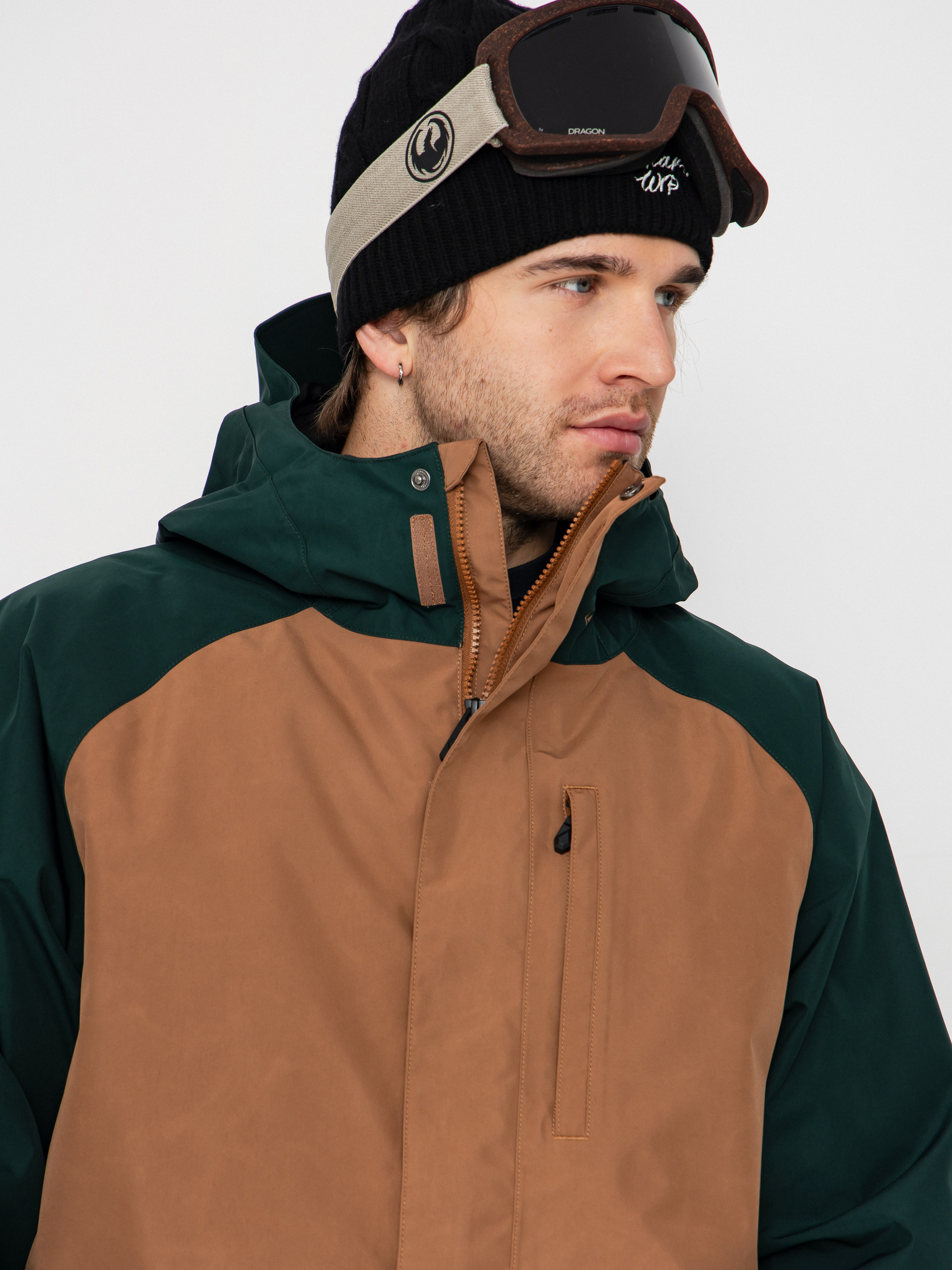 Pánska Snowboardová bunda Volcom Dua Ins Gore Tex (terra brown)