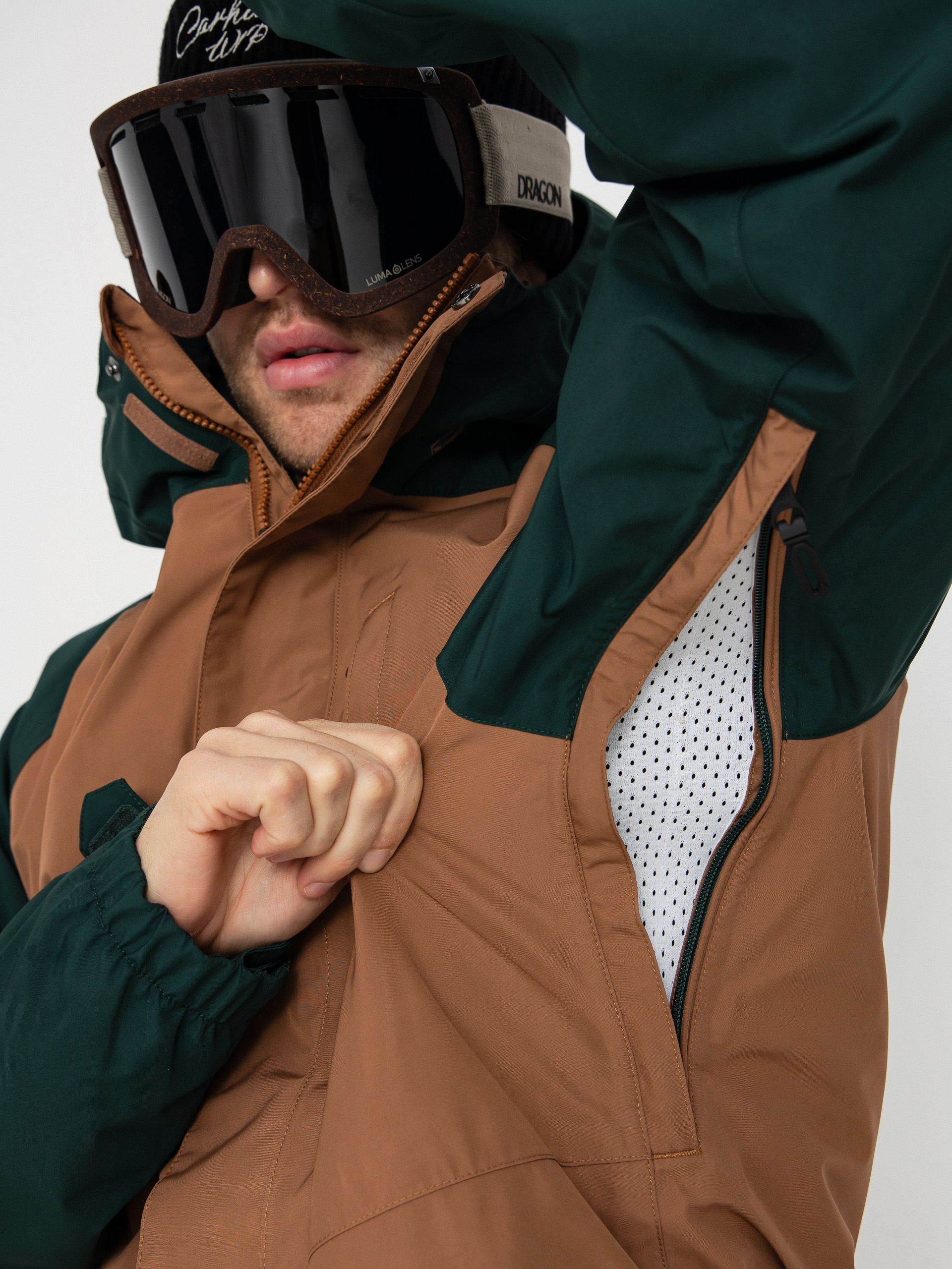 Pánska Snowboardová bunda Volcom Dua Ins Gore Tex (terra brown)