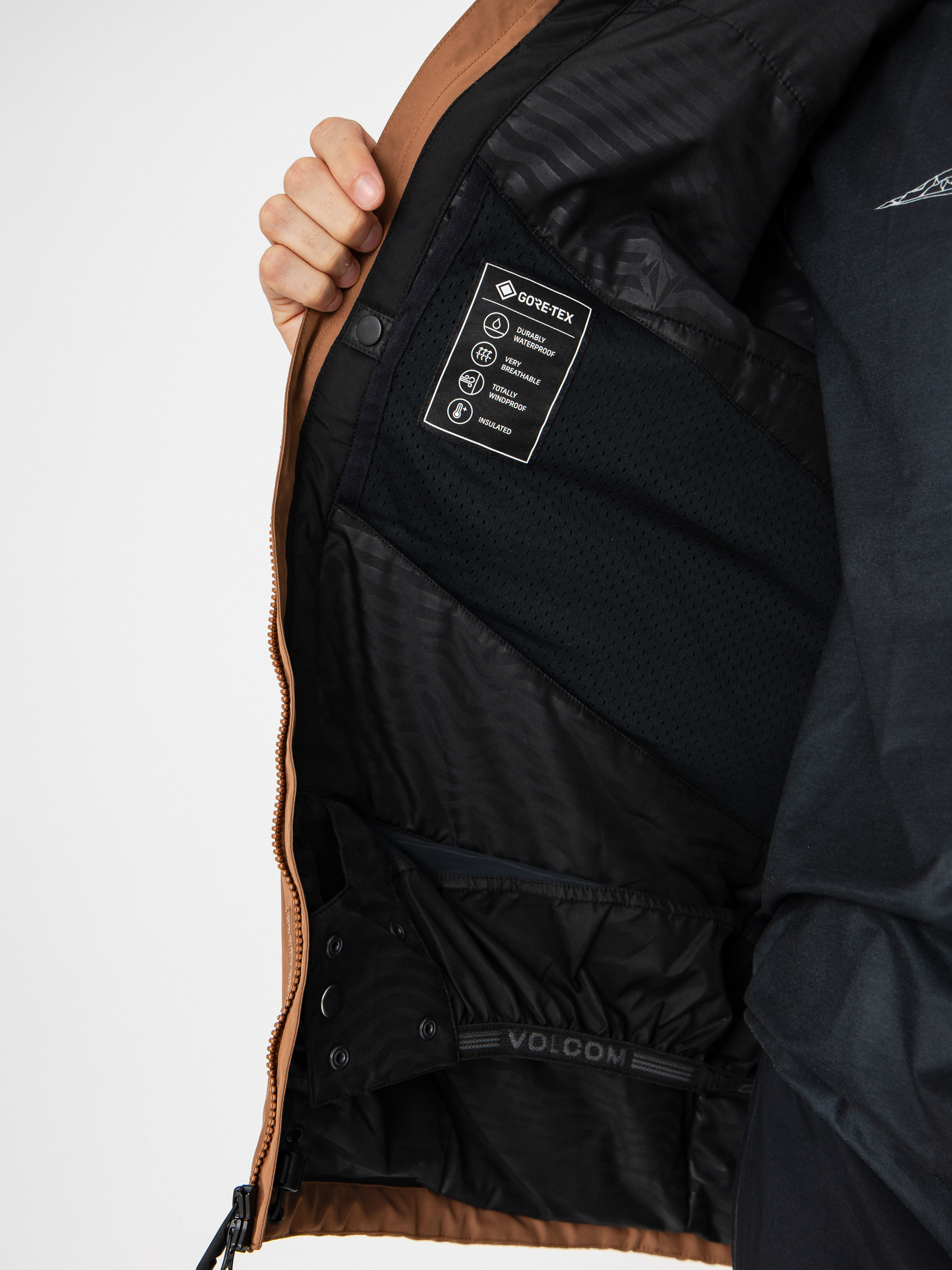 Pánska Snowboardová bunda Volcom Dua Ins Gore Tex (terra brown)