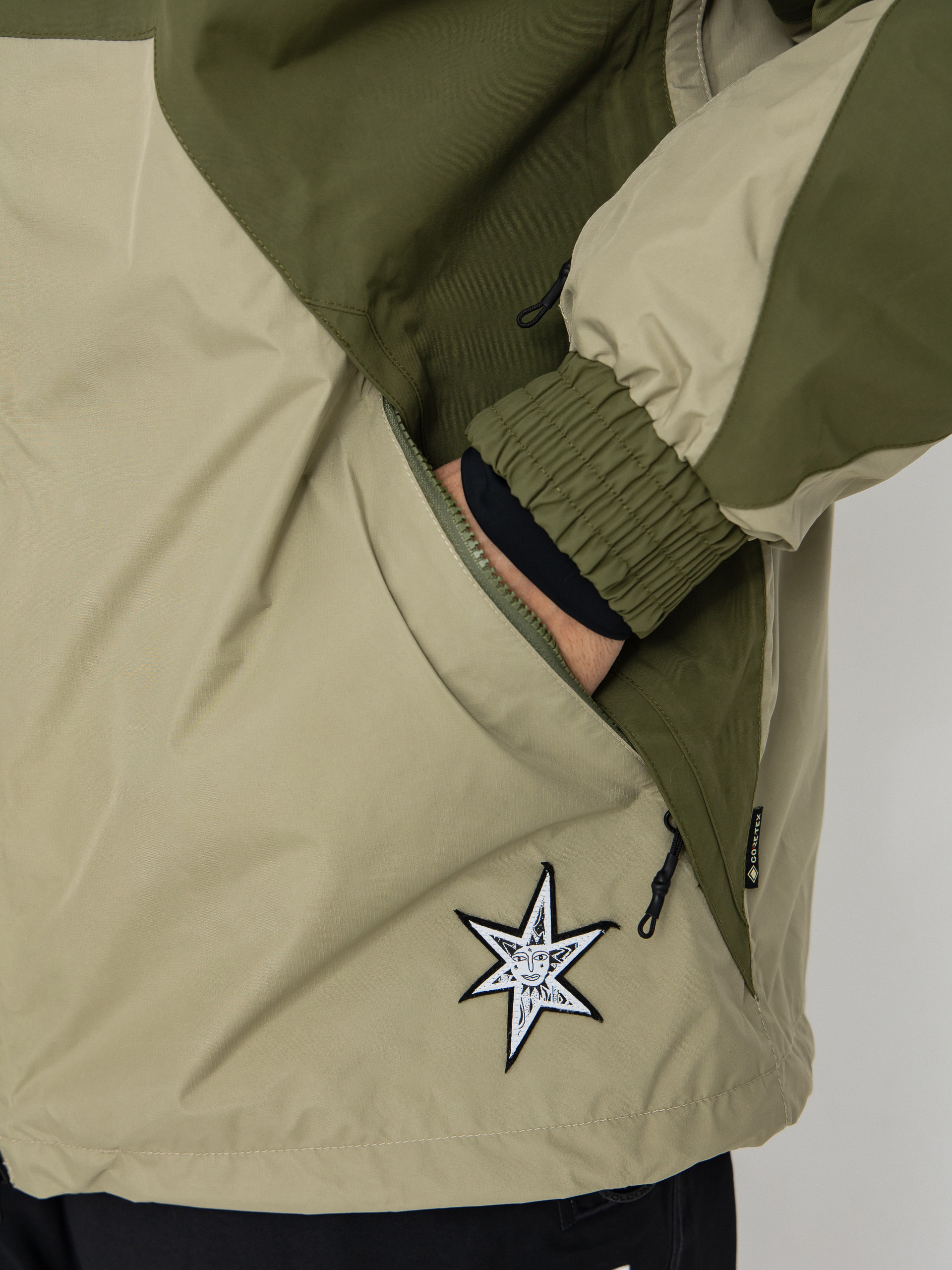 Pánska Snowboardová bunda Volcom Longo Gore Tex (dark olive)