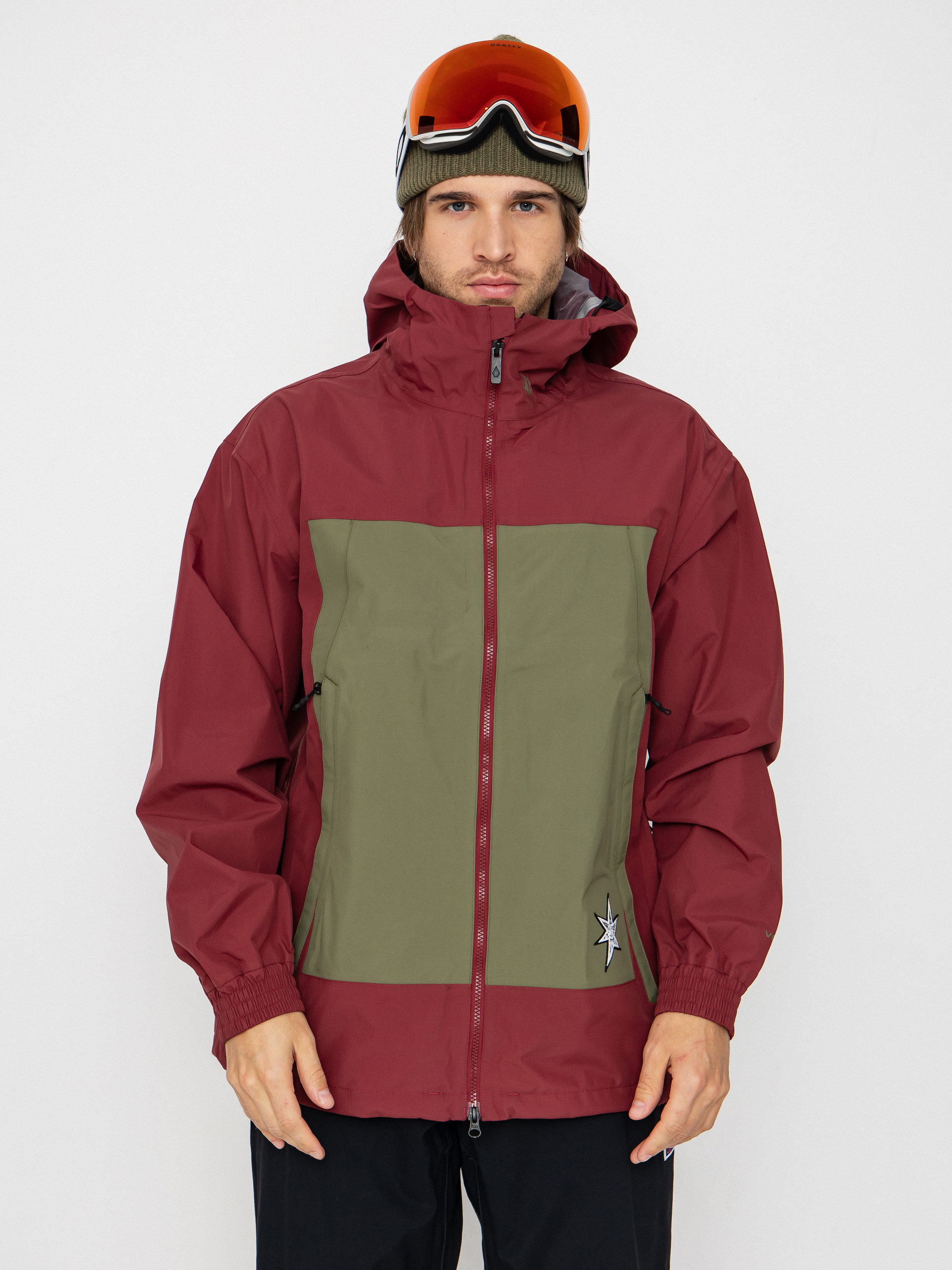 Snowboardová bunda Volcom Arthur 3L (burnt red)