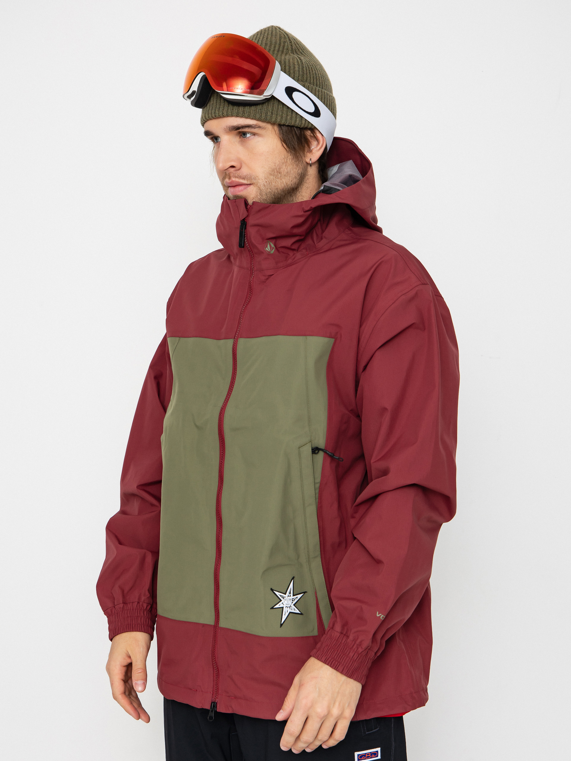 Pánska Snowboardová bunda Volcom Arthur 3L (burnt red)