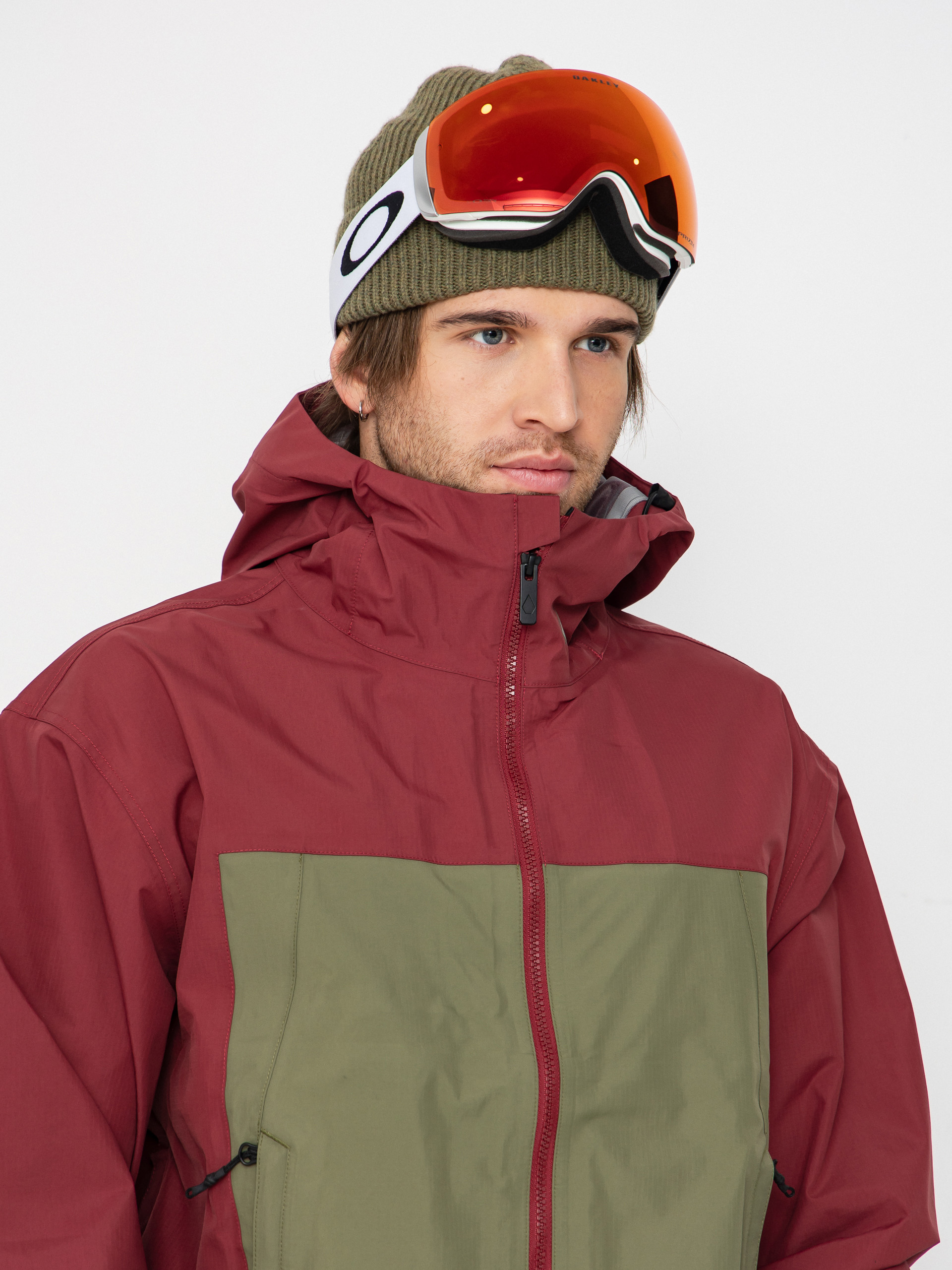 Pánska Snowboardová bunda Volcom Arthur 3L (burnt red)