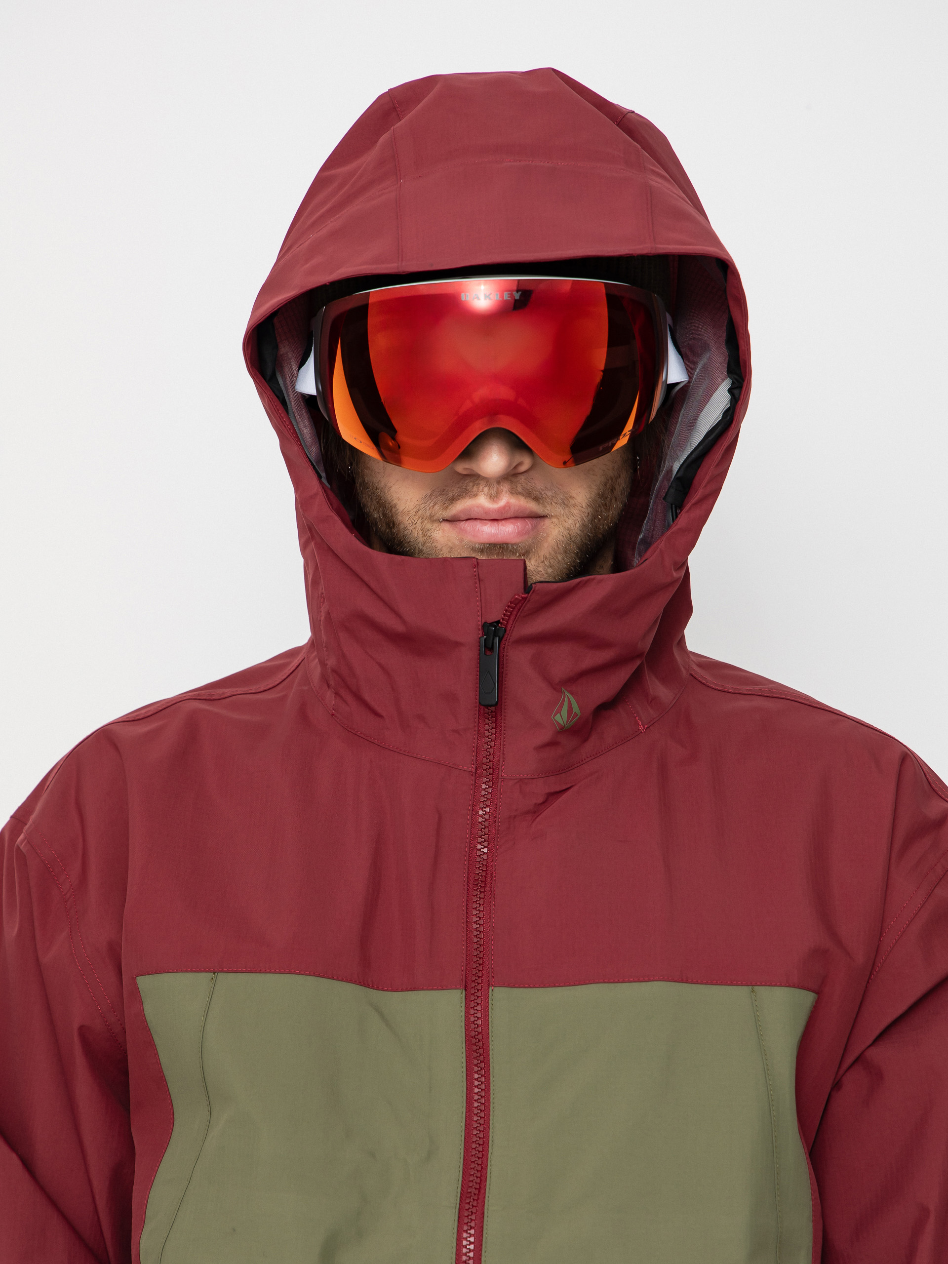 Pánska Snowboardová bunda Volcom Arthur 3L (burnt red)