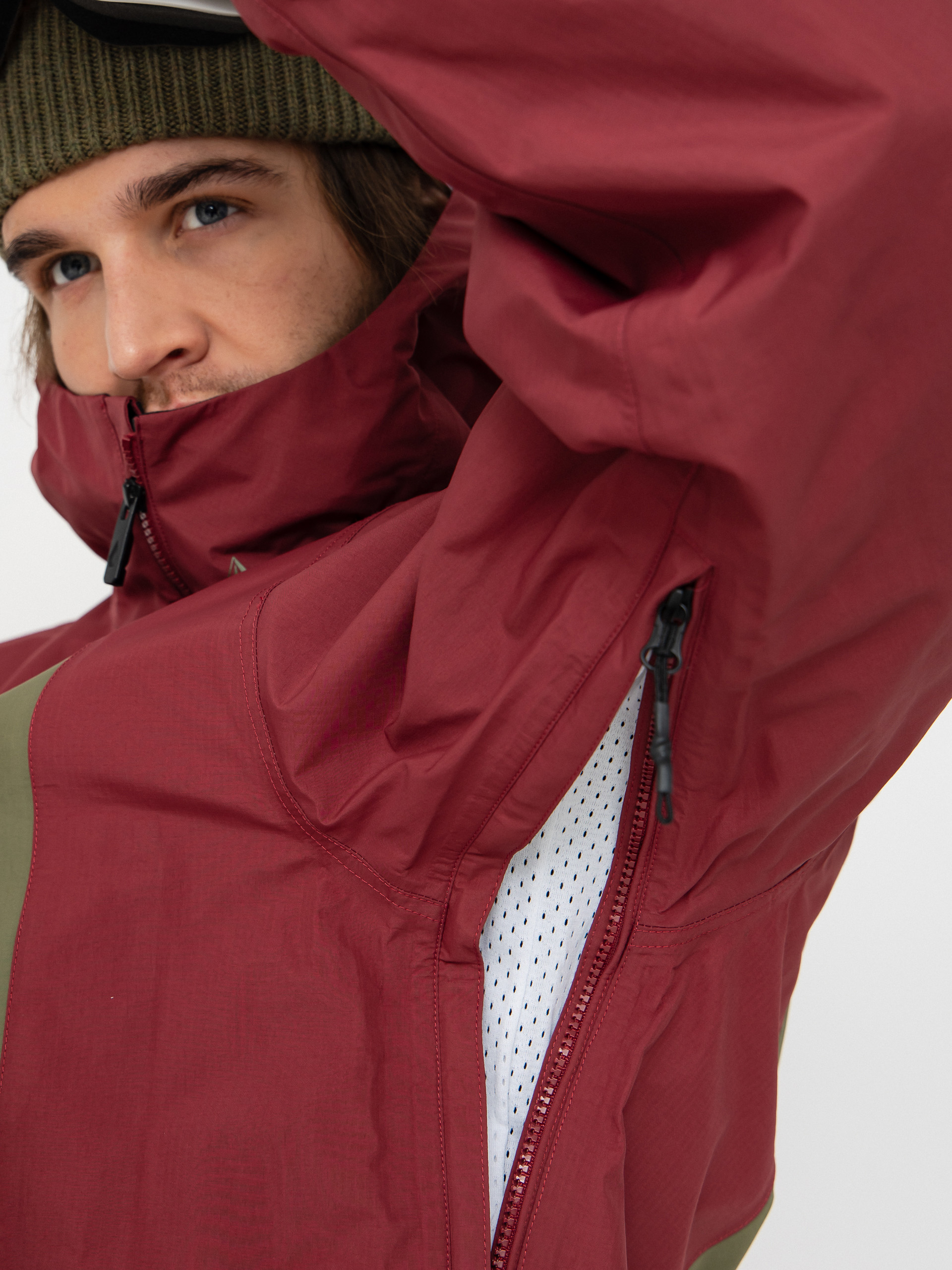 Pánska Snowboardová bunda Volcom Arthur 3L (burnt red)