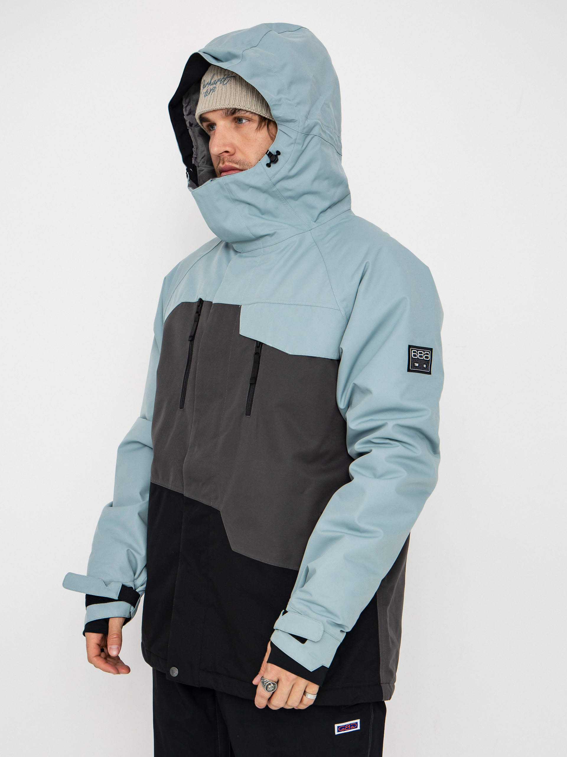 Pánska Snowboardová bunda 686 Geo Insulated (dusty marine colorblock)
