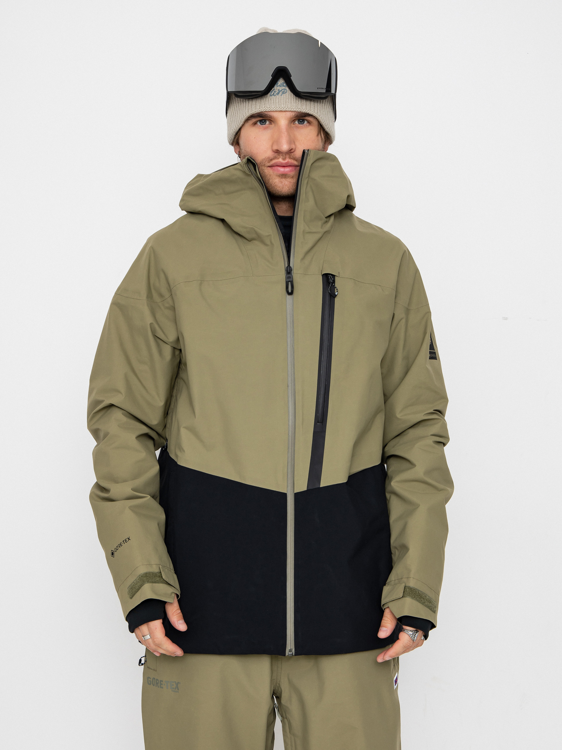Snowboardovu00e1 bunda 686 Gore-TeX GT Thermagraph (sage colorblock)