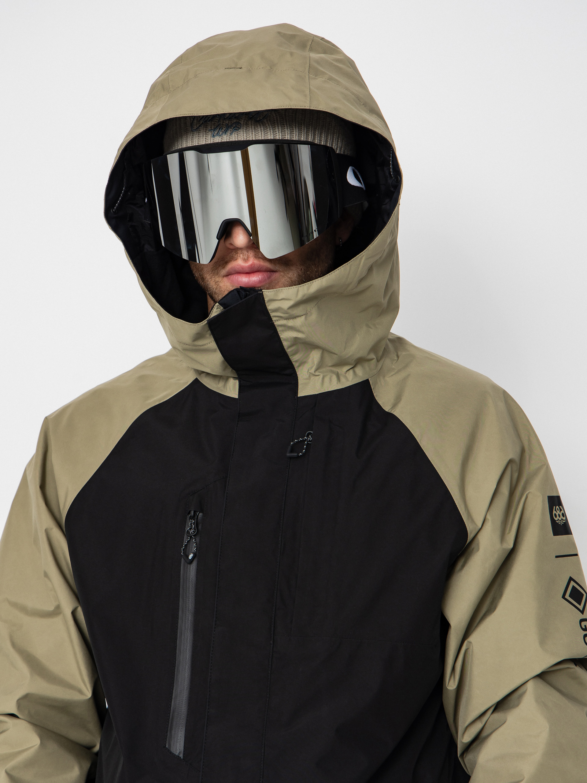 Pánska Snowboardová bunda 686 Gore-TeX Core (sage colorblock)
