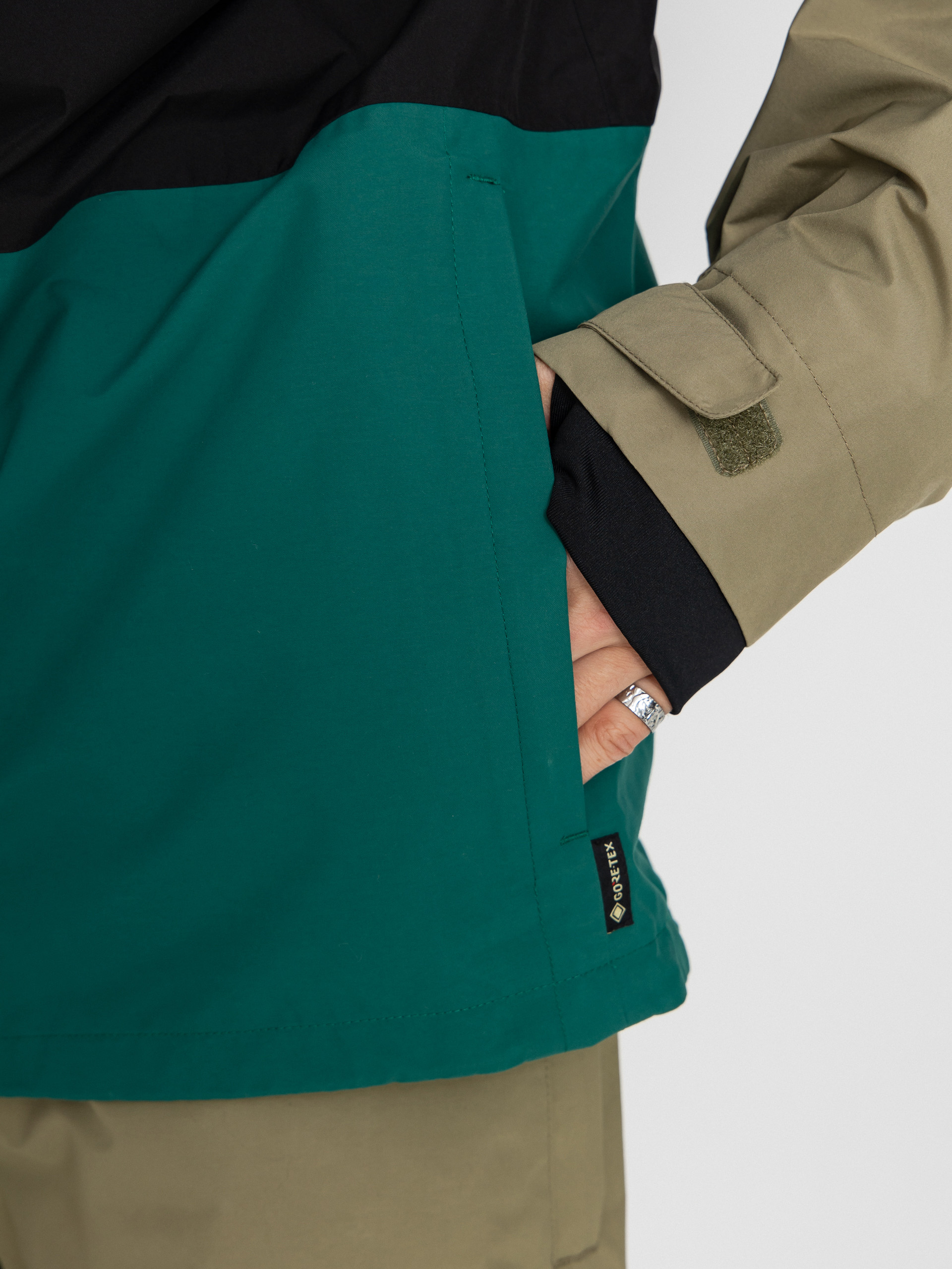 Pánska Snowboardová bunda 686 Gore-TeX Core (sage colorblock)