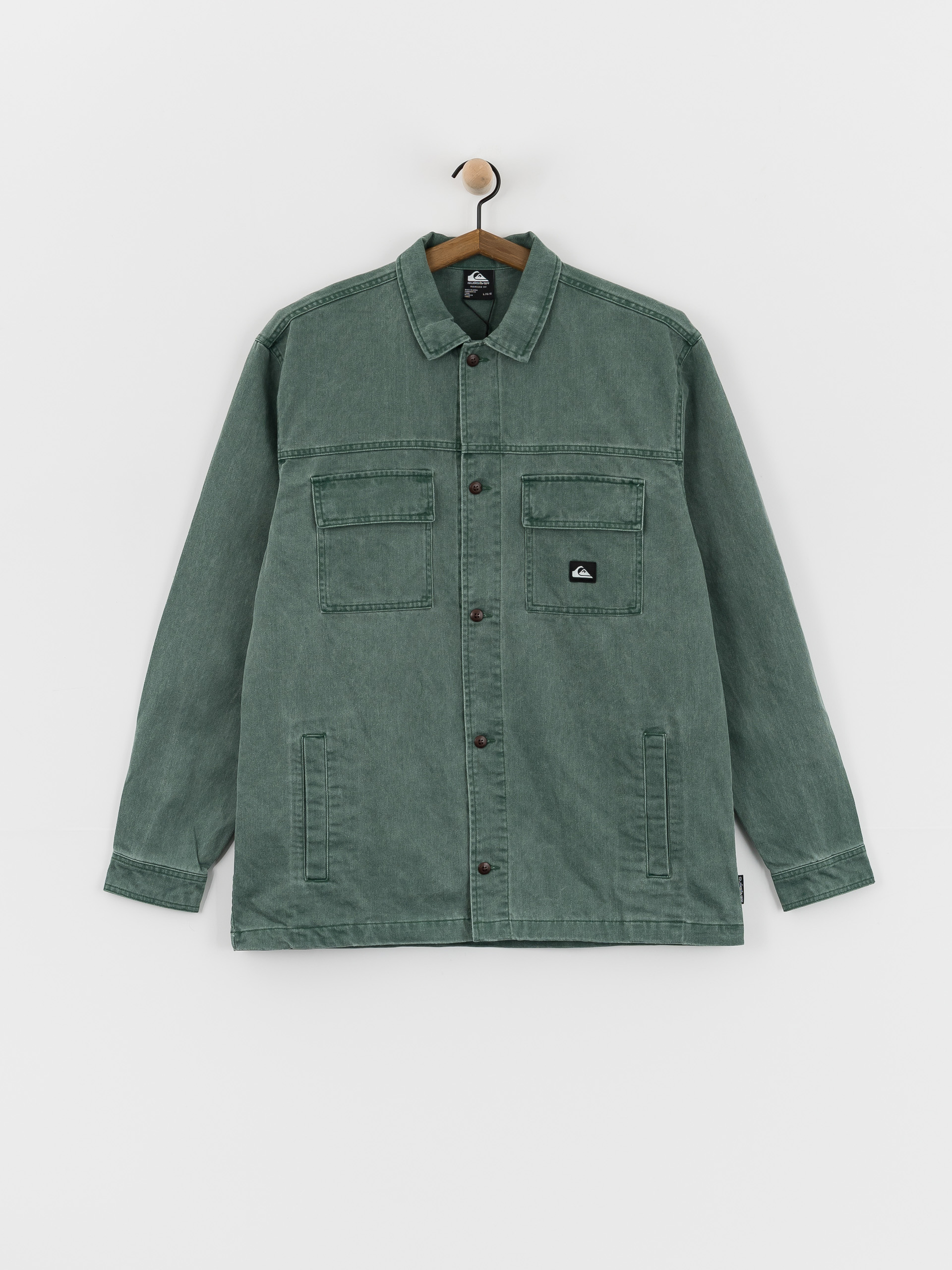 Košeľa Quiksilver Mohab Washed Twill (trekking green)