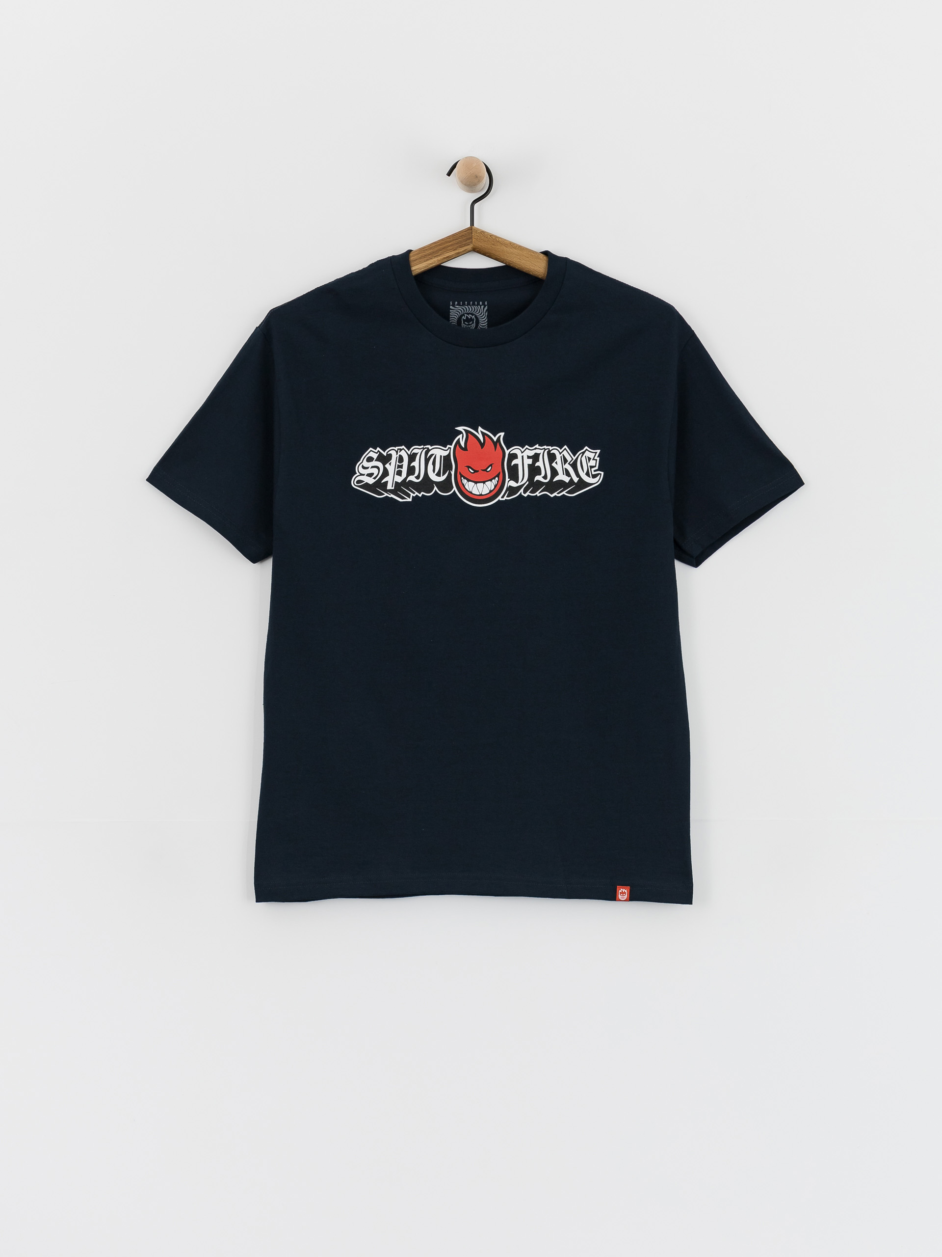 Tričko Spitfire Old E Drop Bighead (true navy w/red black & white print)
