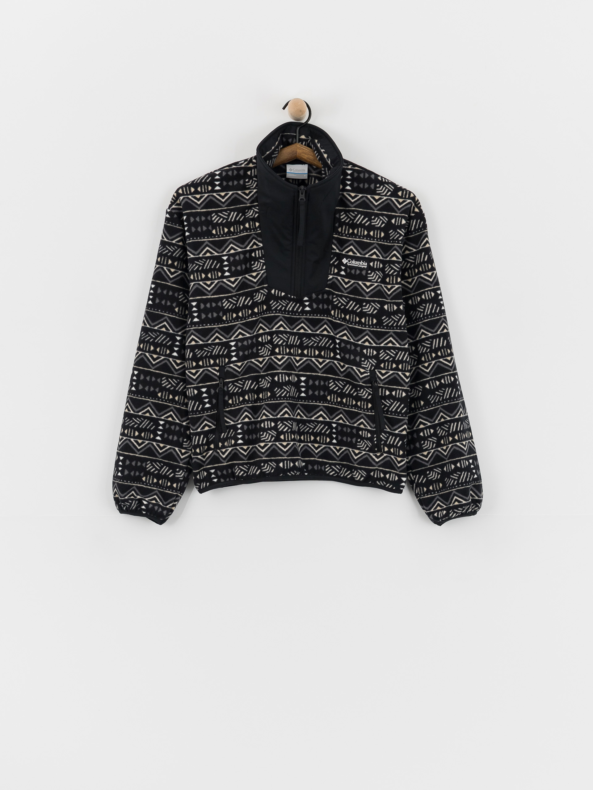 Dámsky Flísová mikina Columbia Sequoia Grove Printed Half Zip (black/horizons)