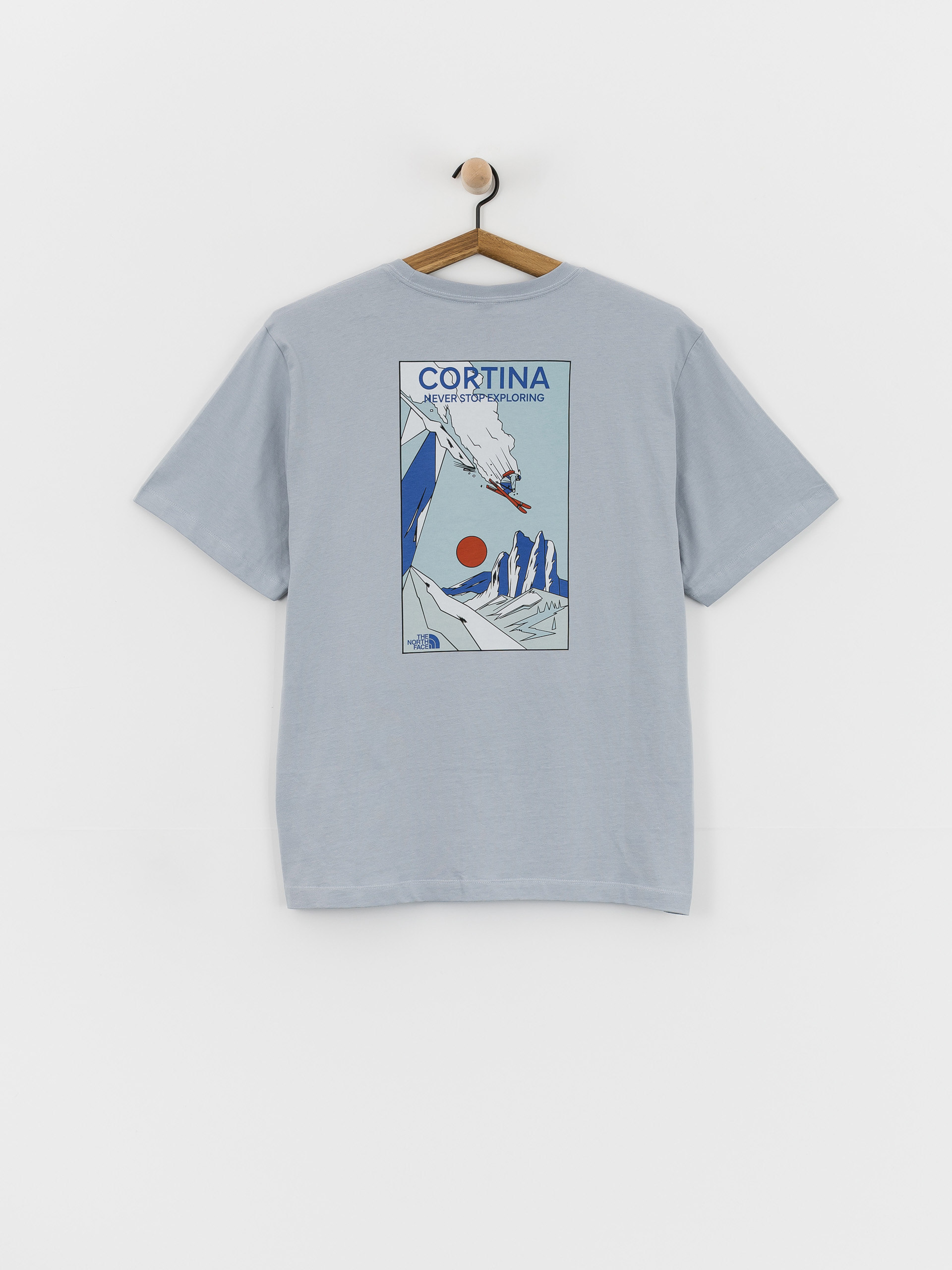 Tričko The North Face Mountain Celebration (frost grey)