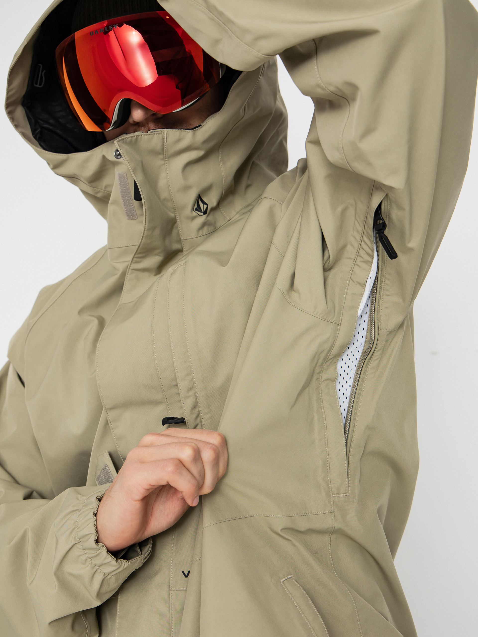 Pánska Snowboardová bunda Volcom Dua Gore Tex (moss green)
