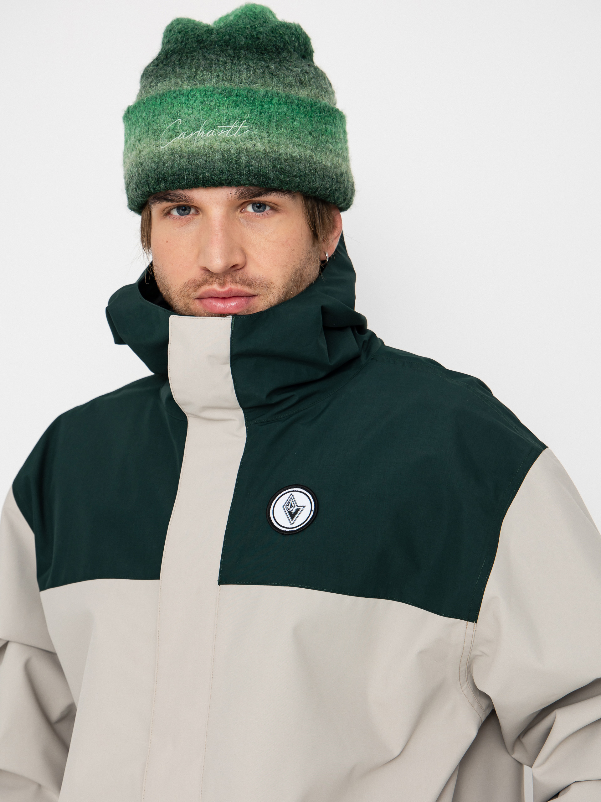 Pánska Snowboardová bunda Volcom Buckthreeeighty (stone)