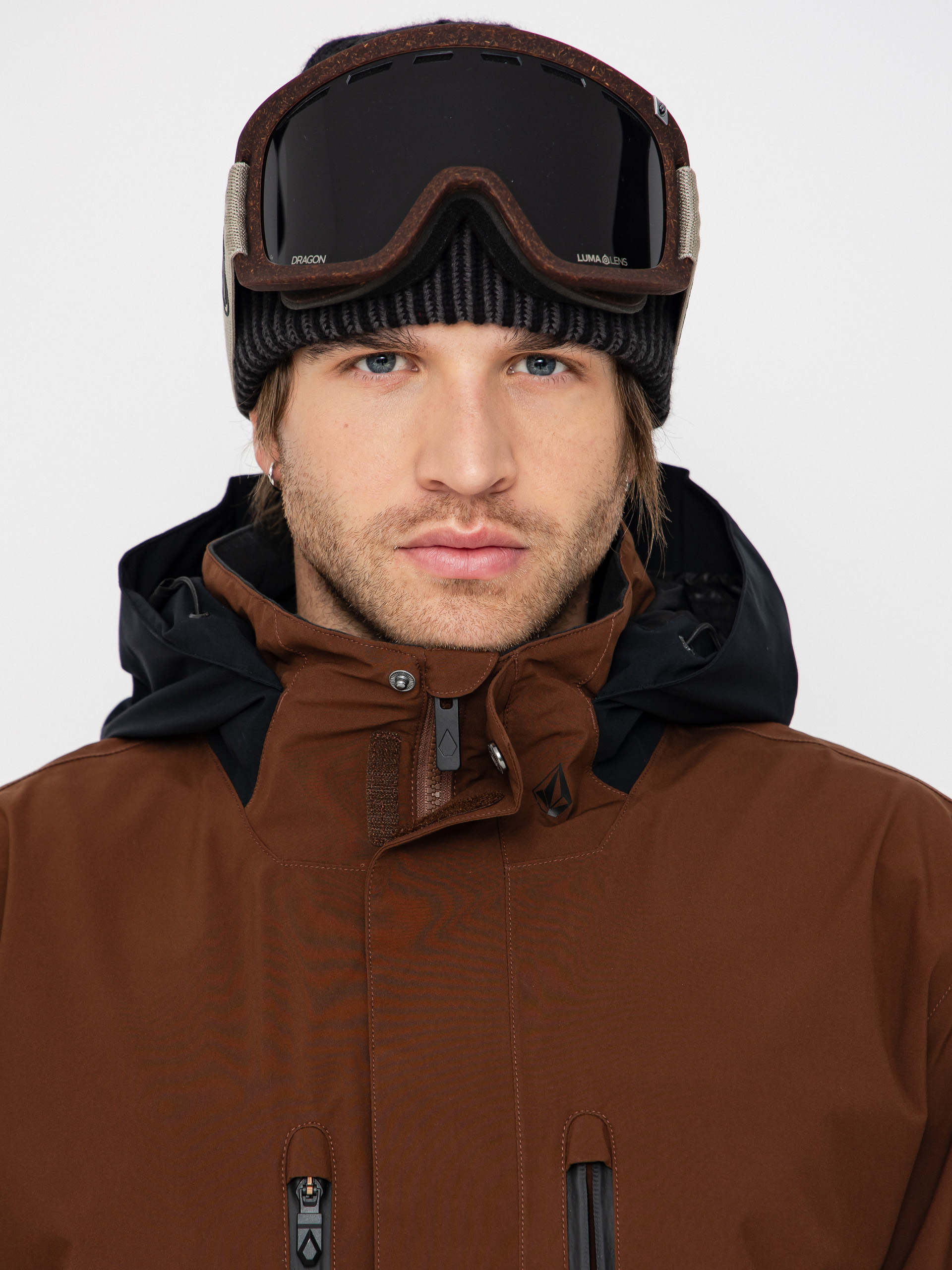Pánska Snowboardová bunda Volcom Rnge Stretch 30K (brown)