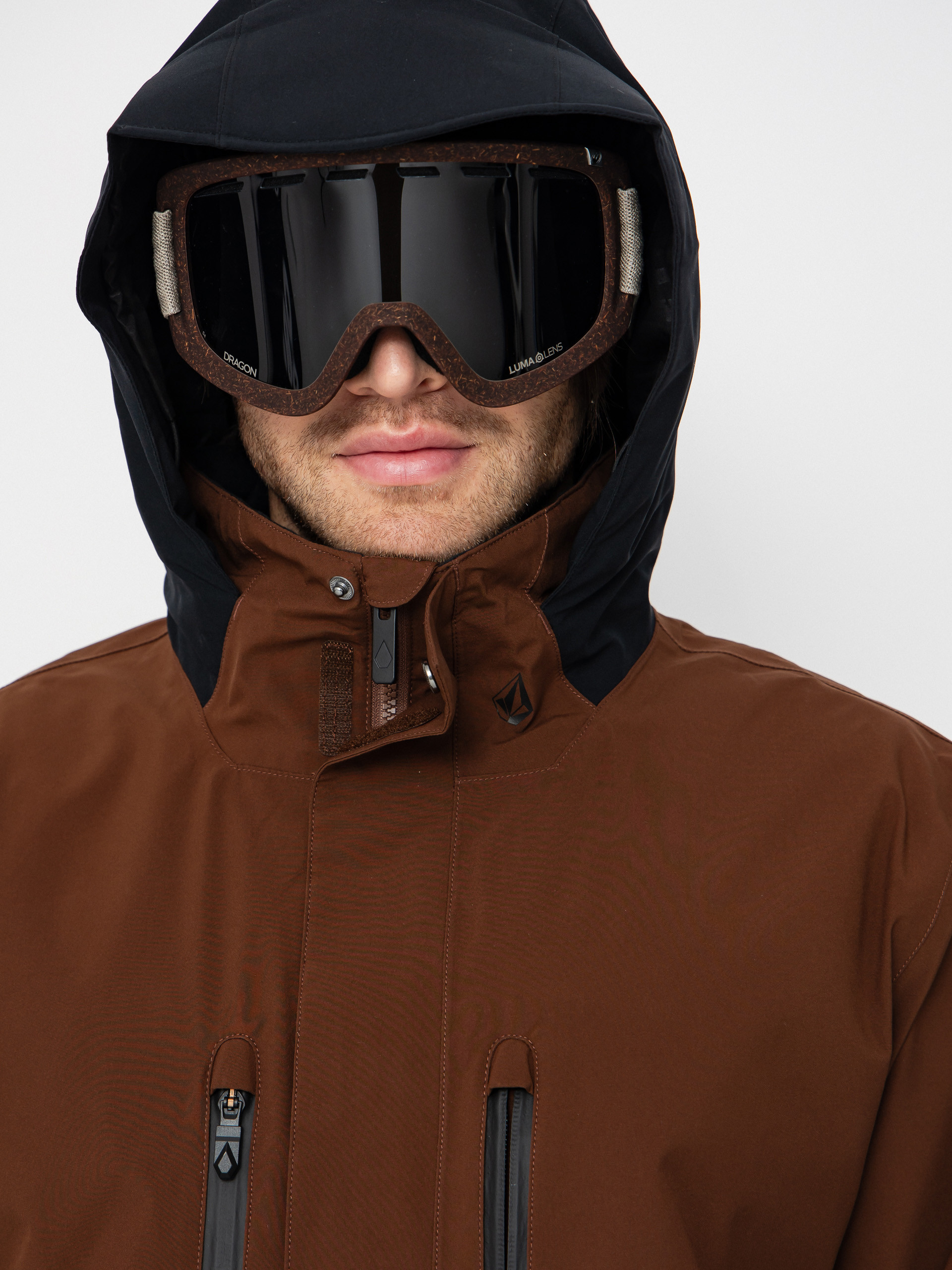 Pánska Snowboardová bunda Volcom Rnge Stretch 30K (brown)