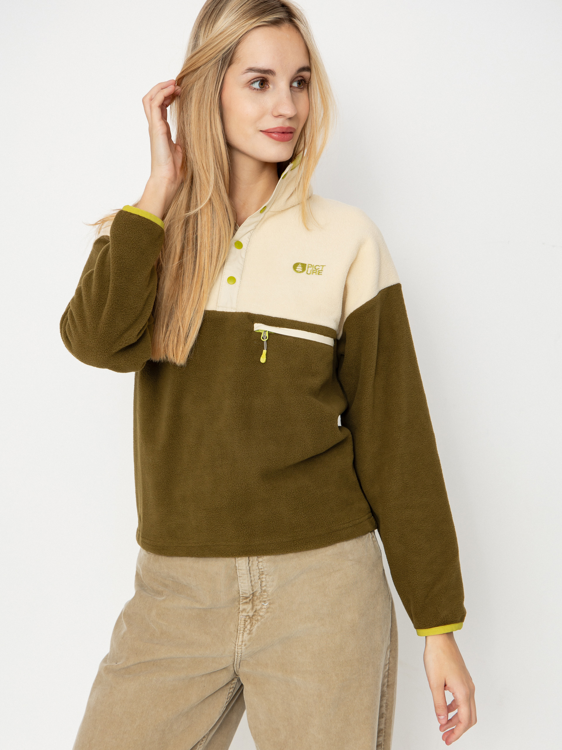 Dámsky Flísová mikina Picture Arcca 1/4 Zip (tobacco)
