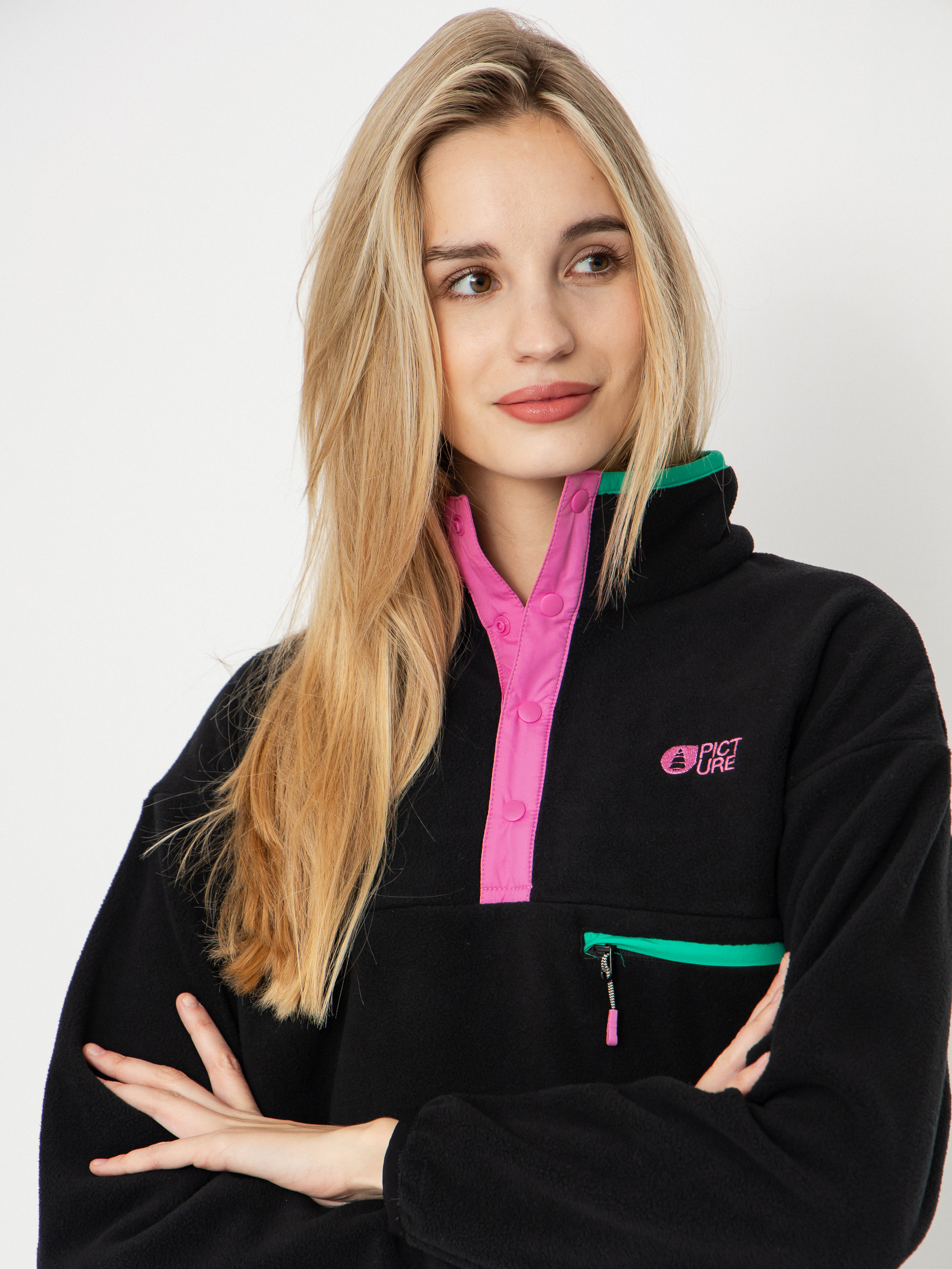 Flísová mikina Picture Arcca 1/4 Zip Wmn (black)