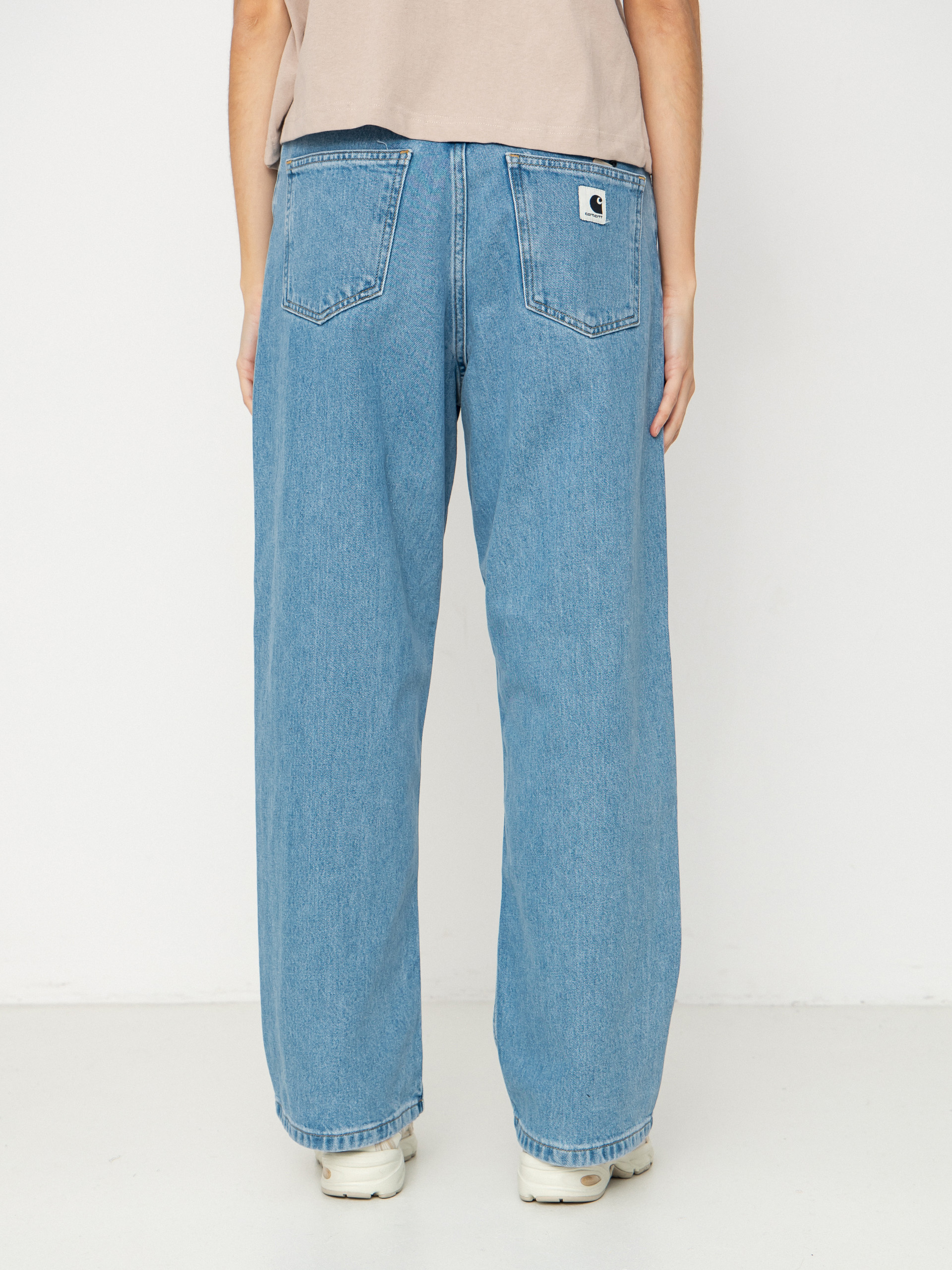 Nohavice Carhartt WIP Brandon Wmn (blue stone bleched)