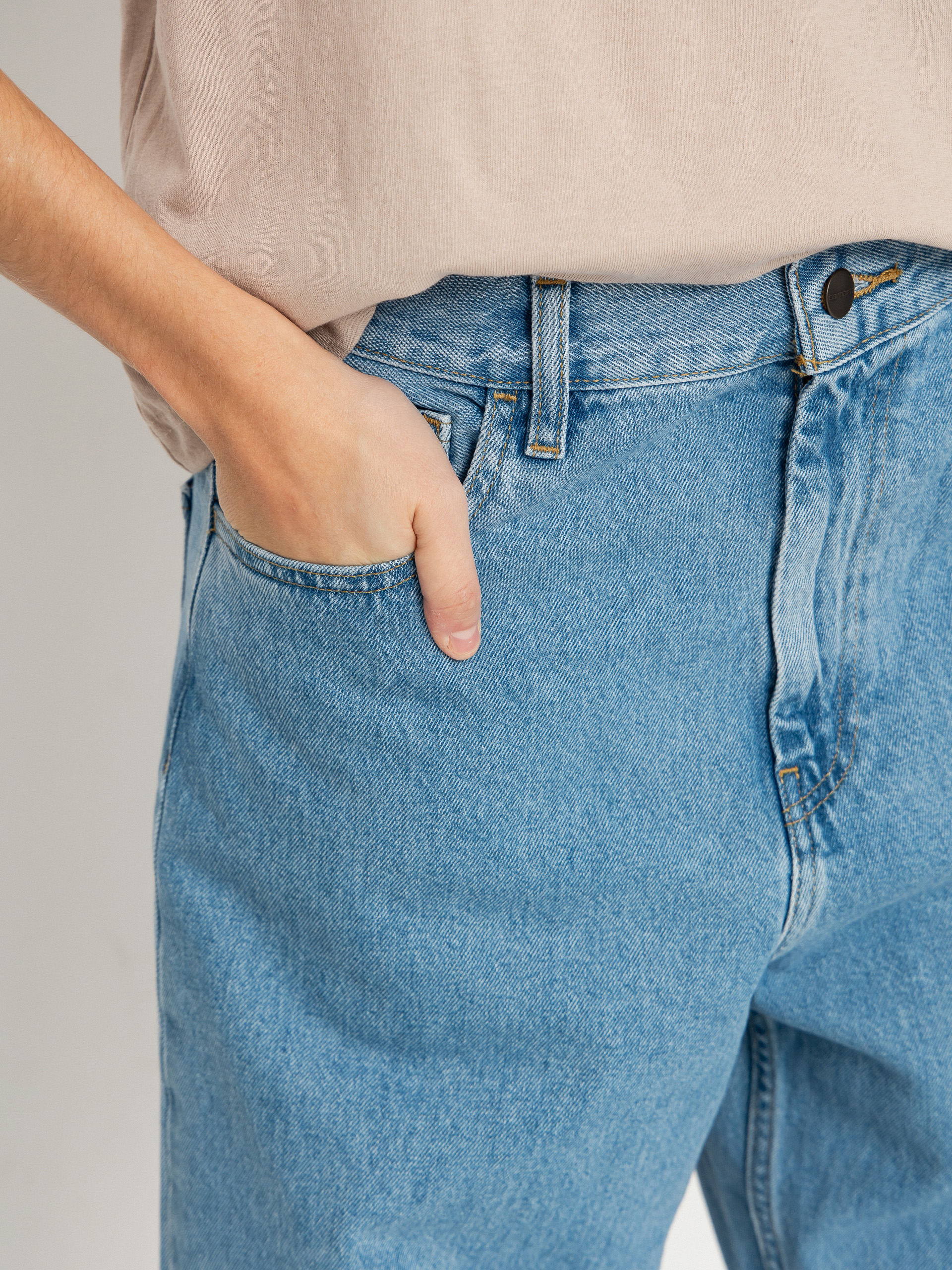 Nohavice Carhartt WIP Brandon Wmn (blue stone bleched)