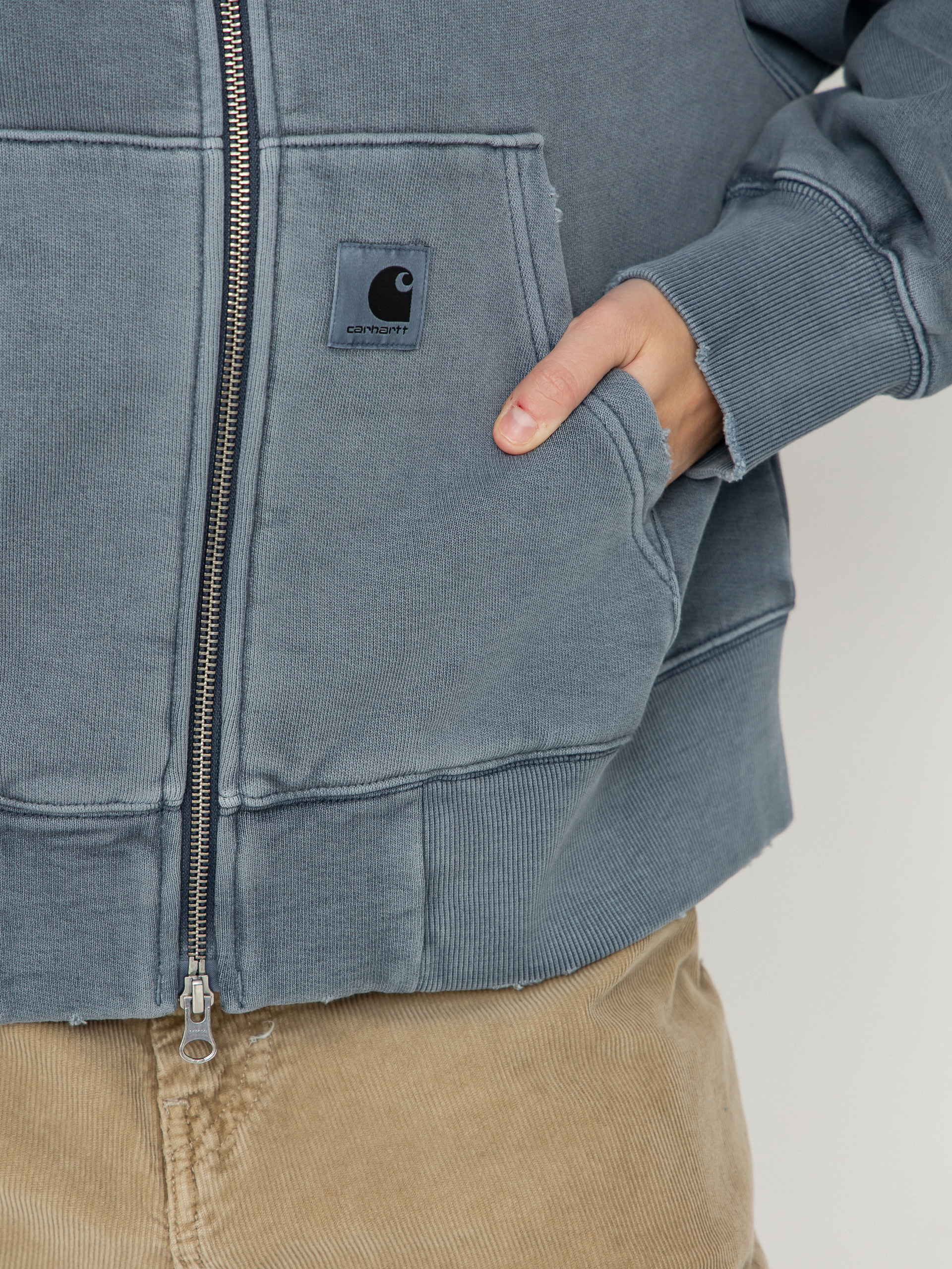 Mikina s kapucňou Carhartt WIP Torion ZHD Wmn (office blue)