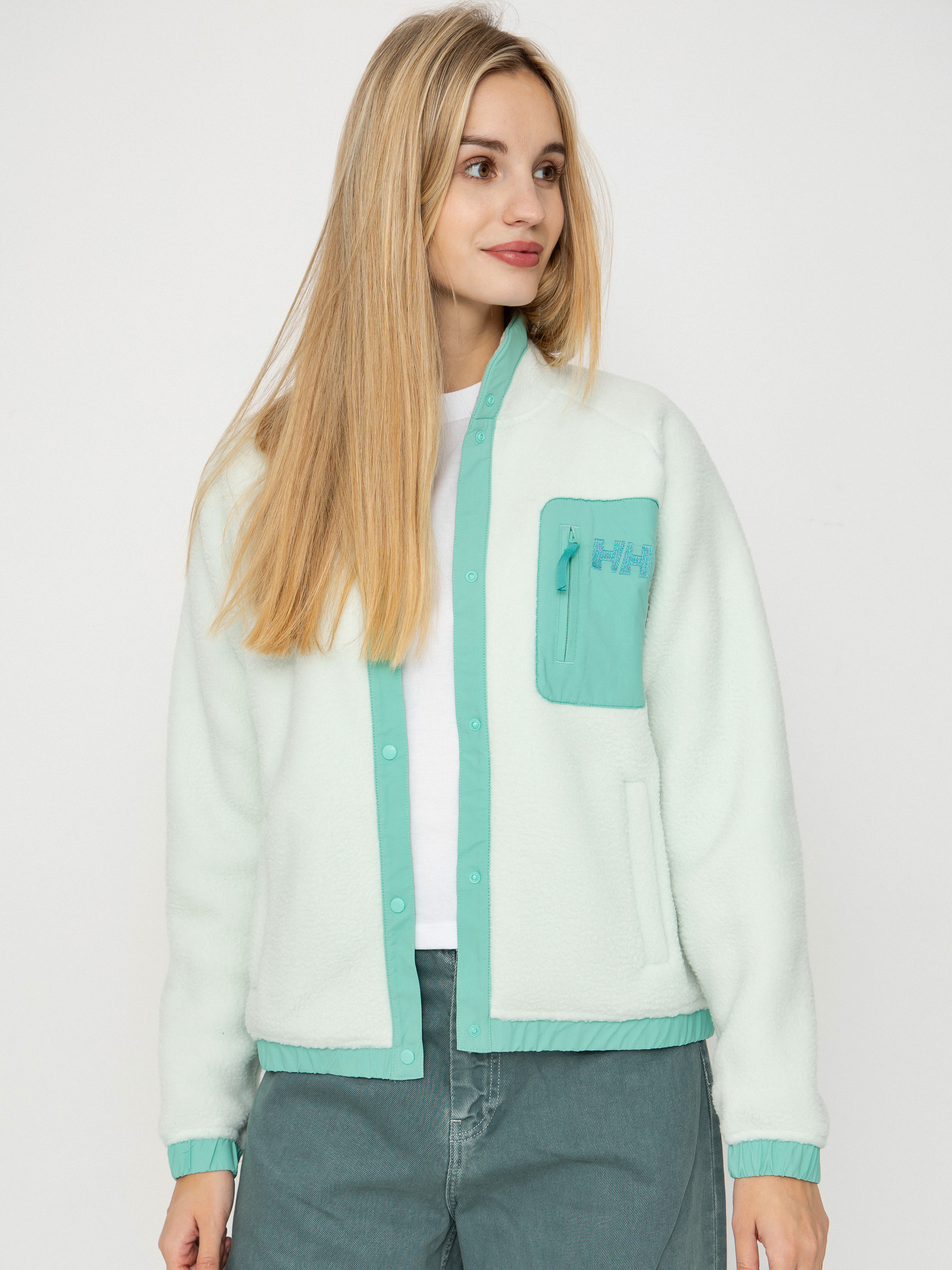 Flísová mikina Helly Hansen Imperial Pile Snap Wmn (seafoam)