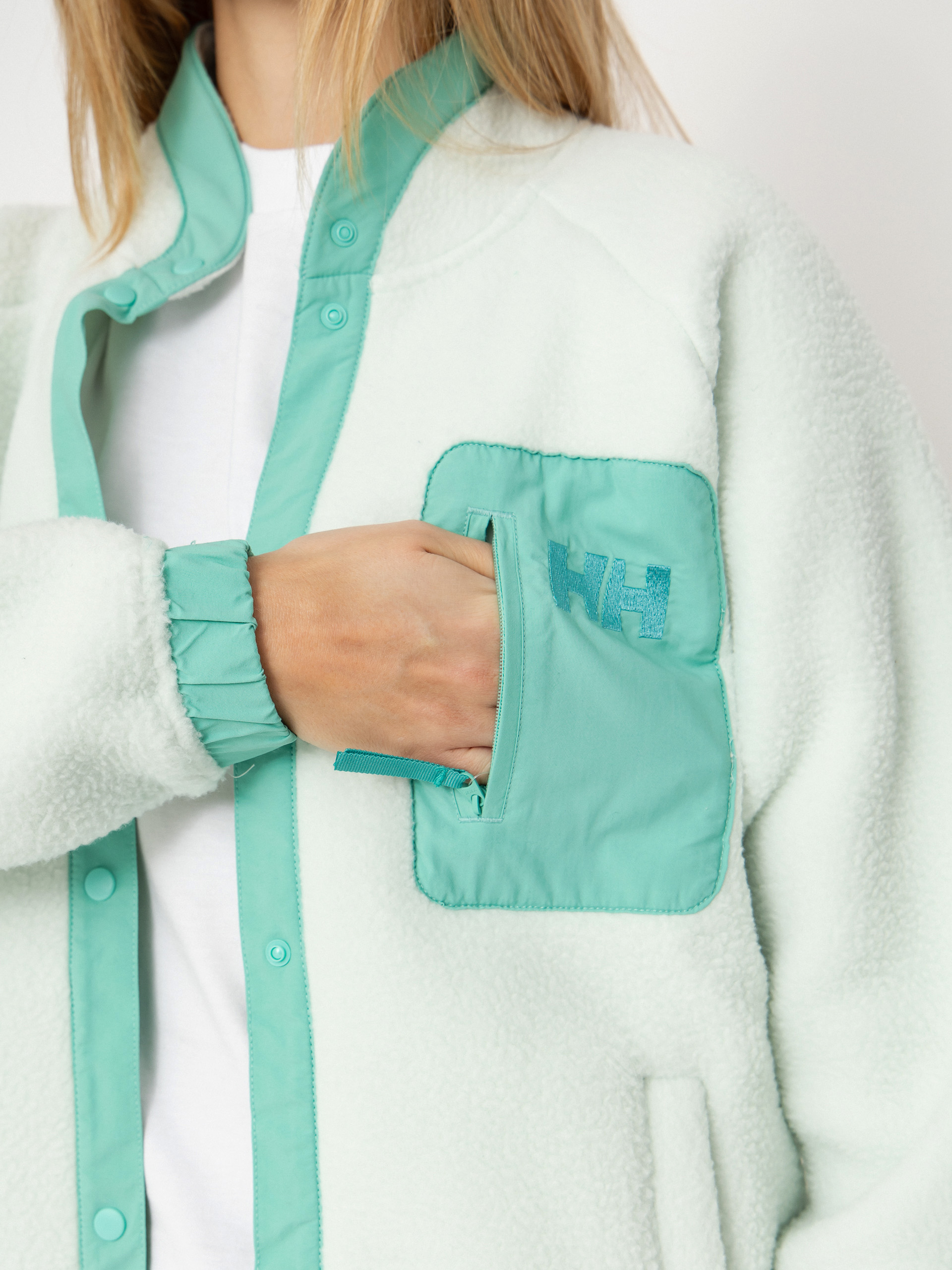 Dámsky Flísová mikina Helly Hansen Imperial Pile Snap (seafoam)