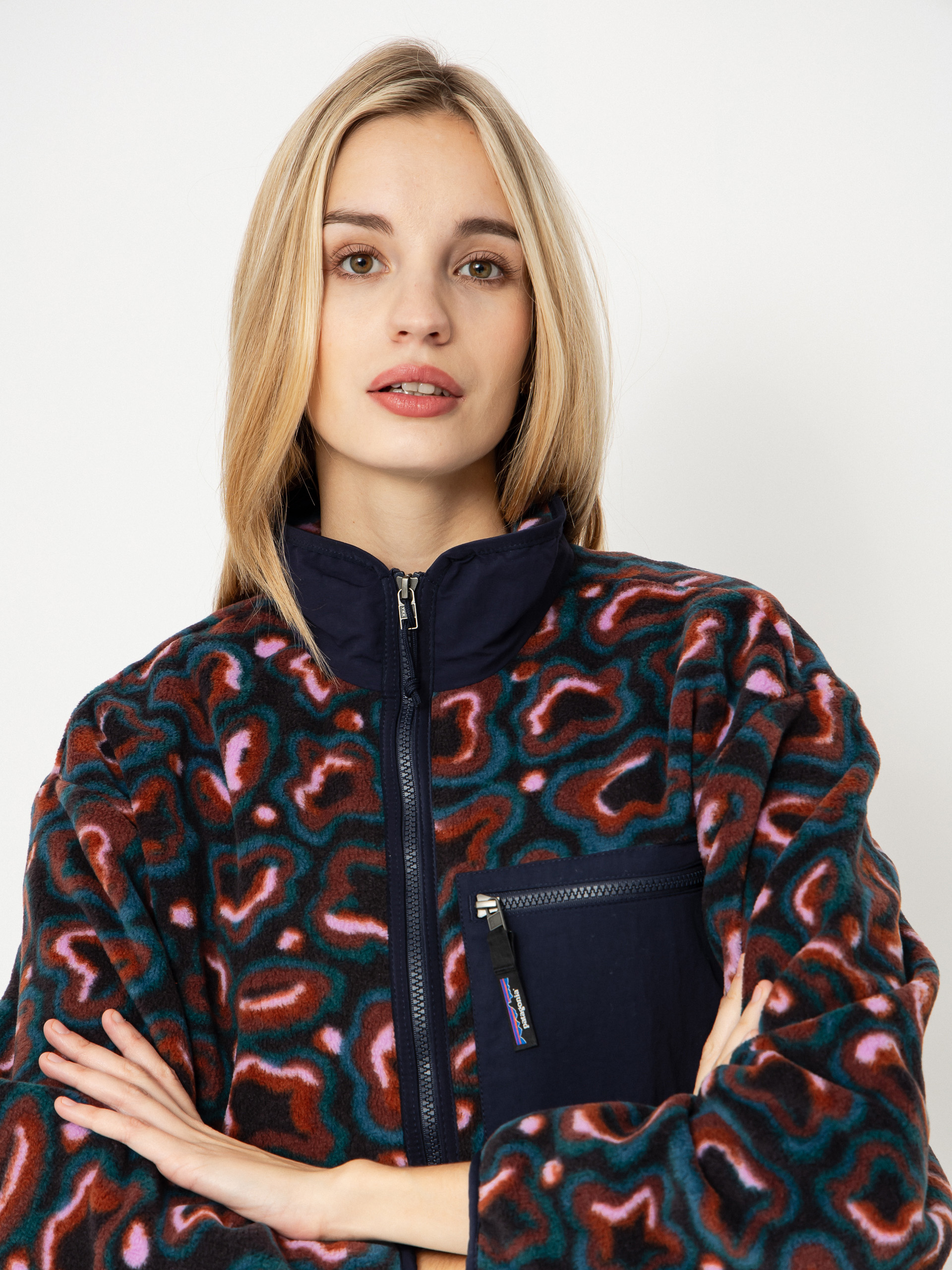 Dámsky Flísová mikina Patagonia Synch (soft spirea dried vanilla)