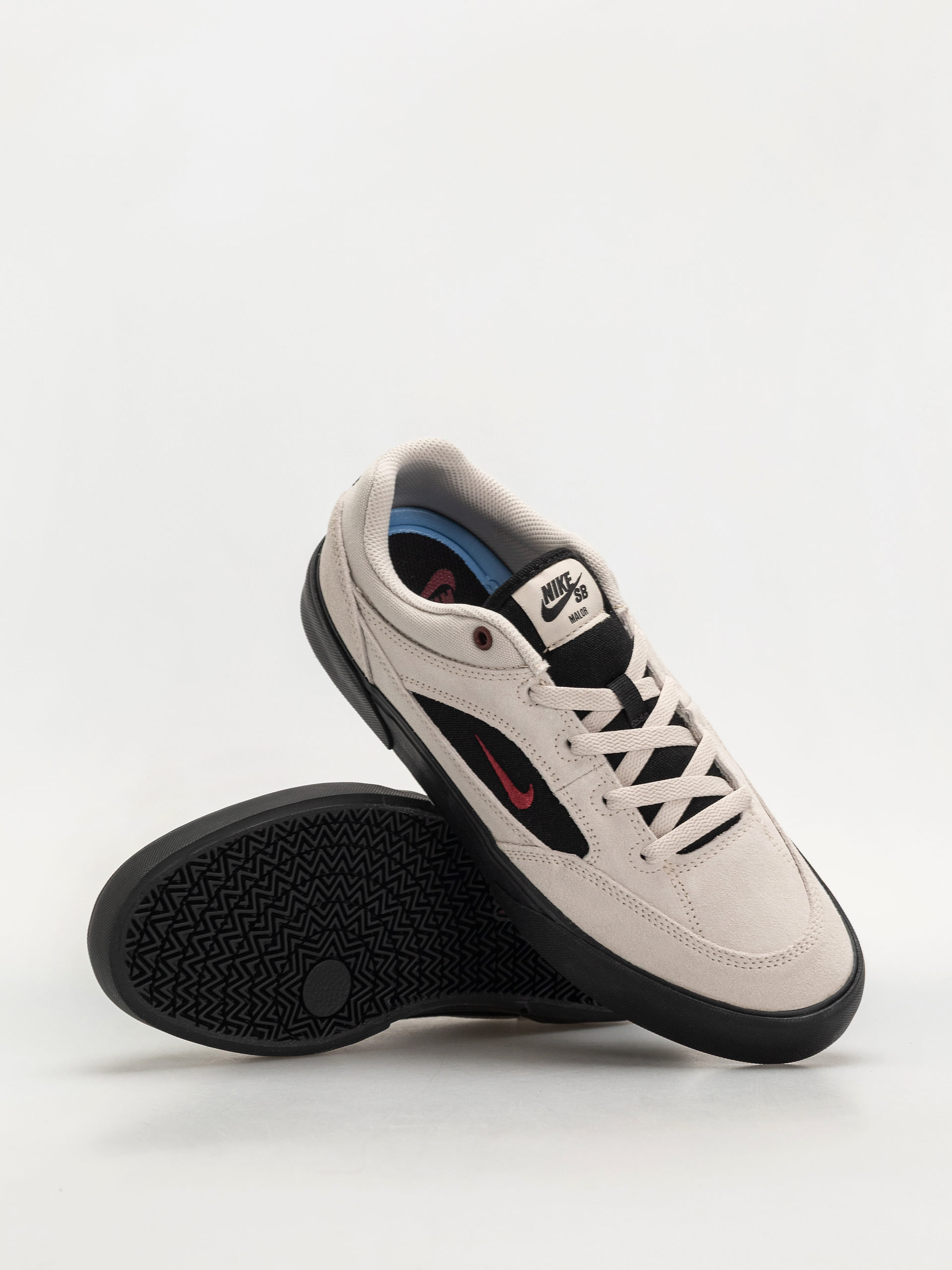 Topánky Nike SB Malor (lt orewood brn/team red black)