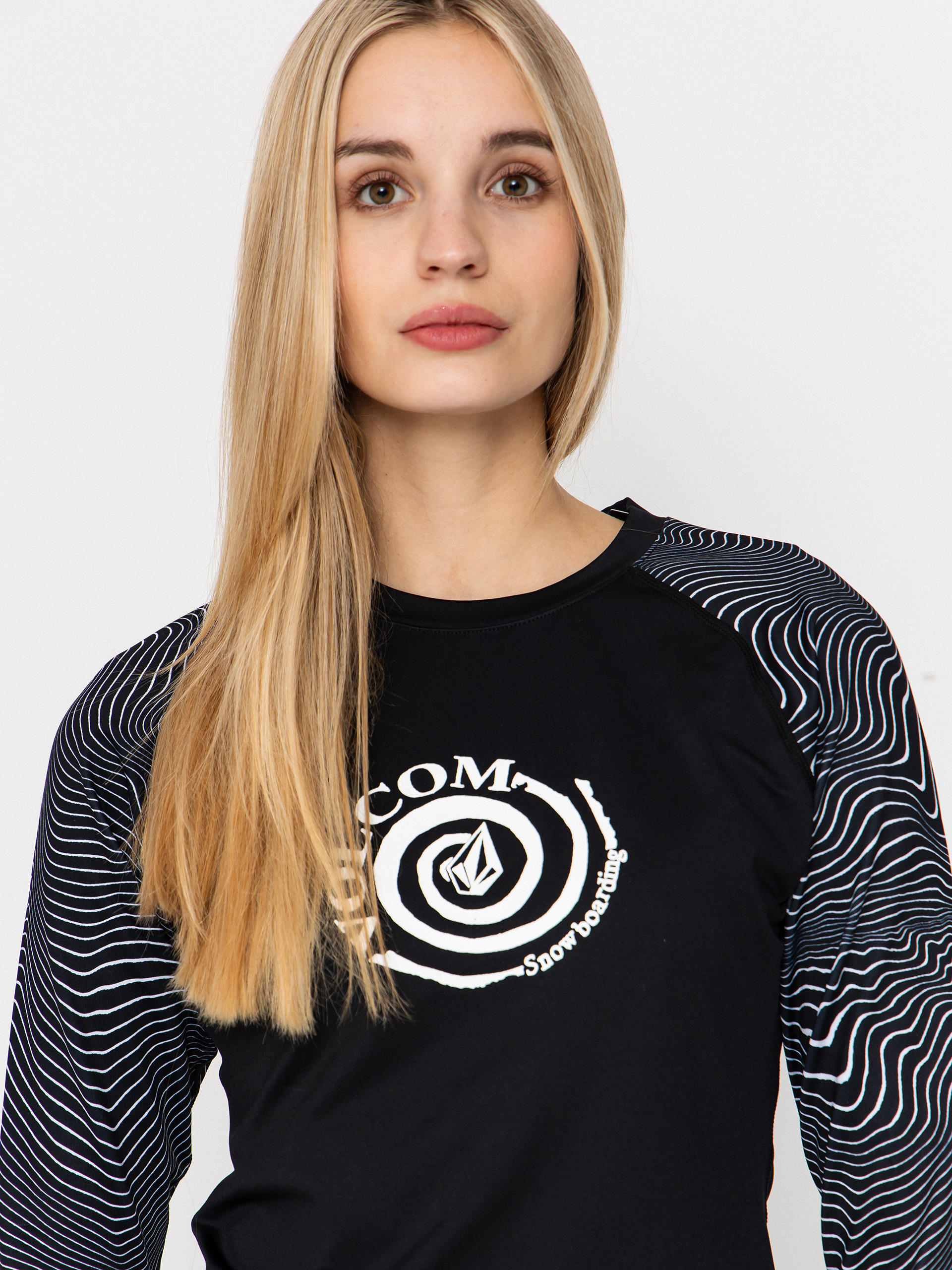 Dámsky Termotriko Volcom V Science Crew (black white)