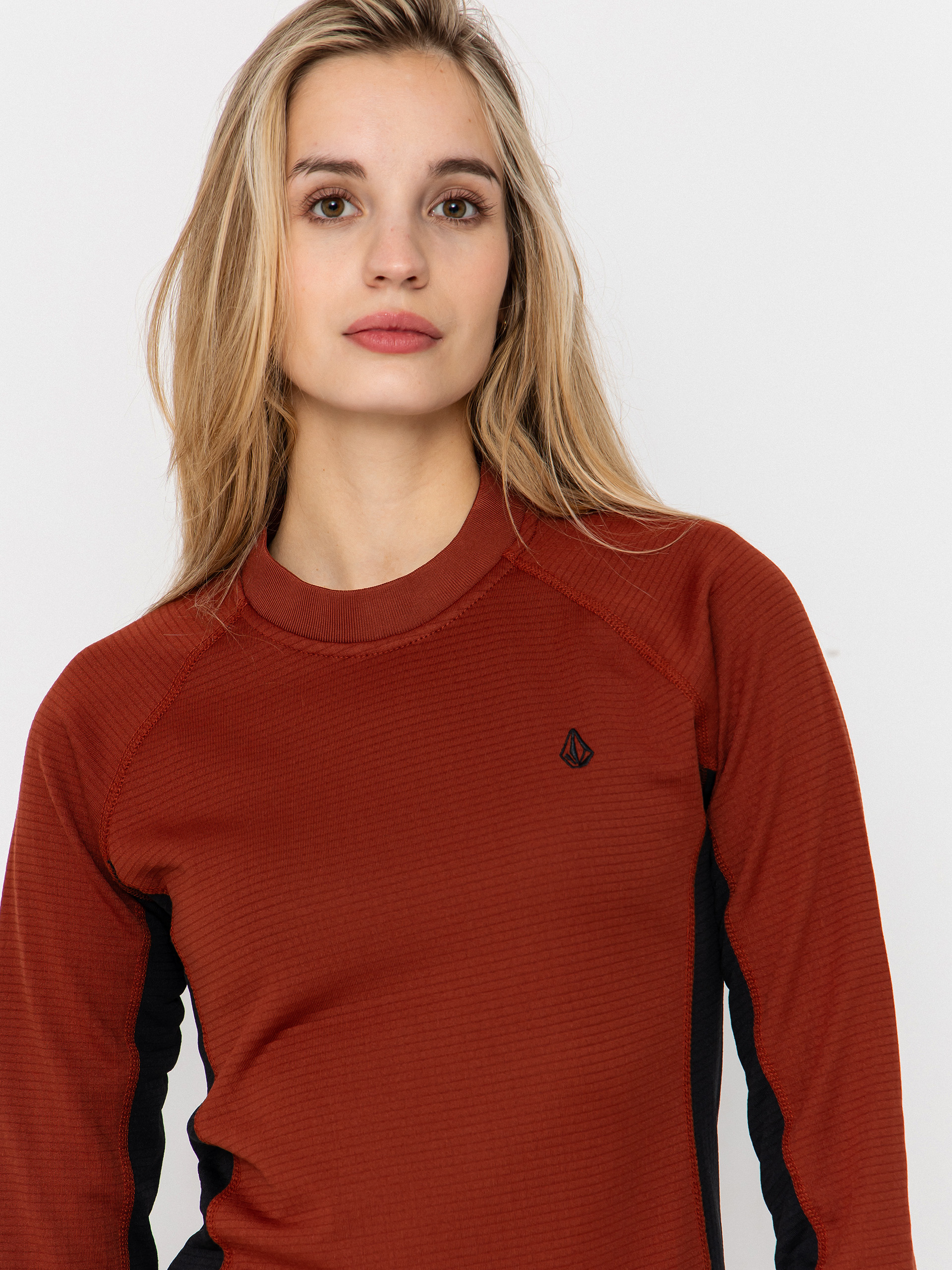 Dámska Termomikina  Volcom Gridlock Crew Neck (henna)